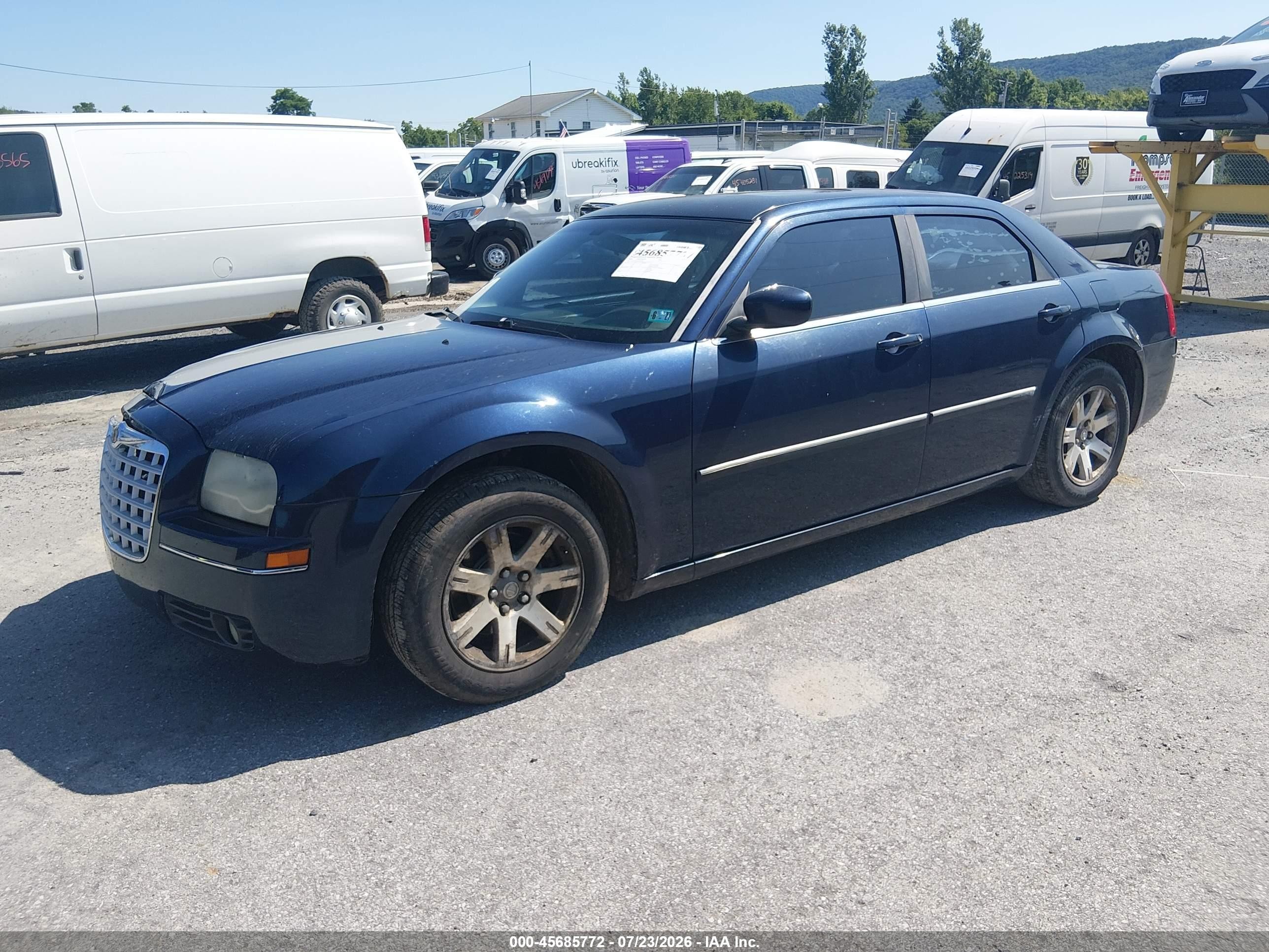 2006 Chrysler 300 Touring Синий vin: 2C3KA53G46H346671