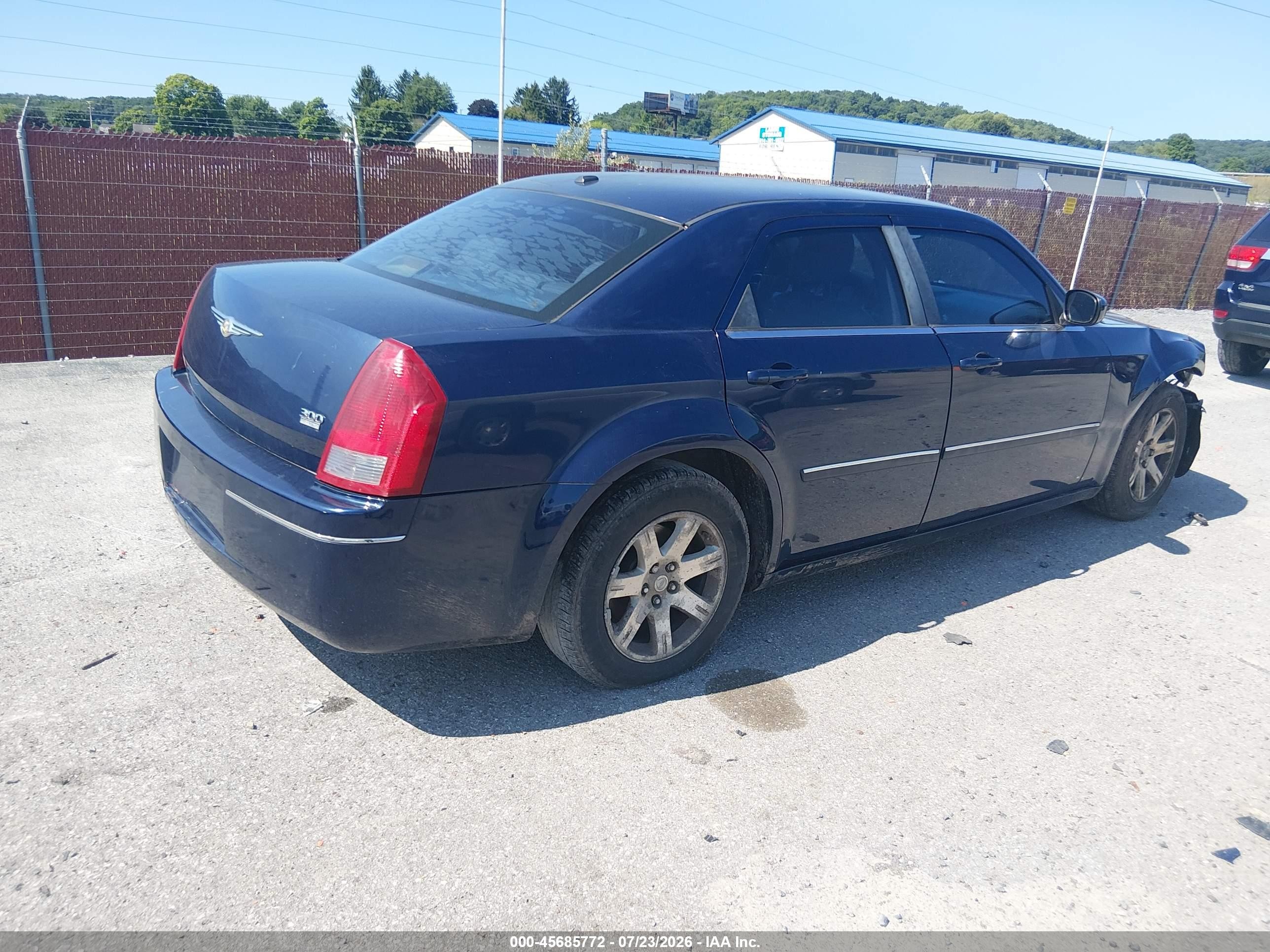 2006 Chrysler 300 Touring Синий vin: 2C3KA53G46H346671
