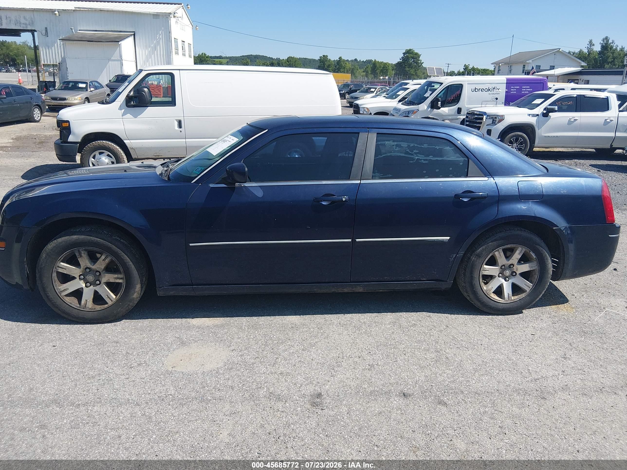 2006 Chrysler 300 Touring Синий vin: 2C3KA53G46H346671