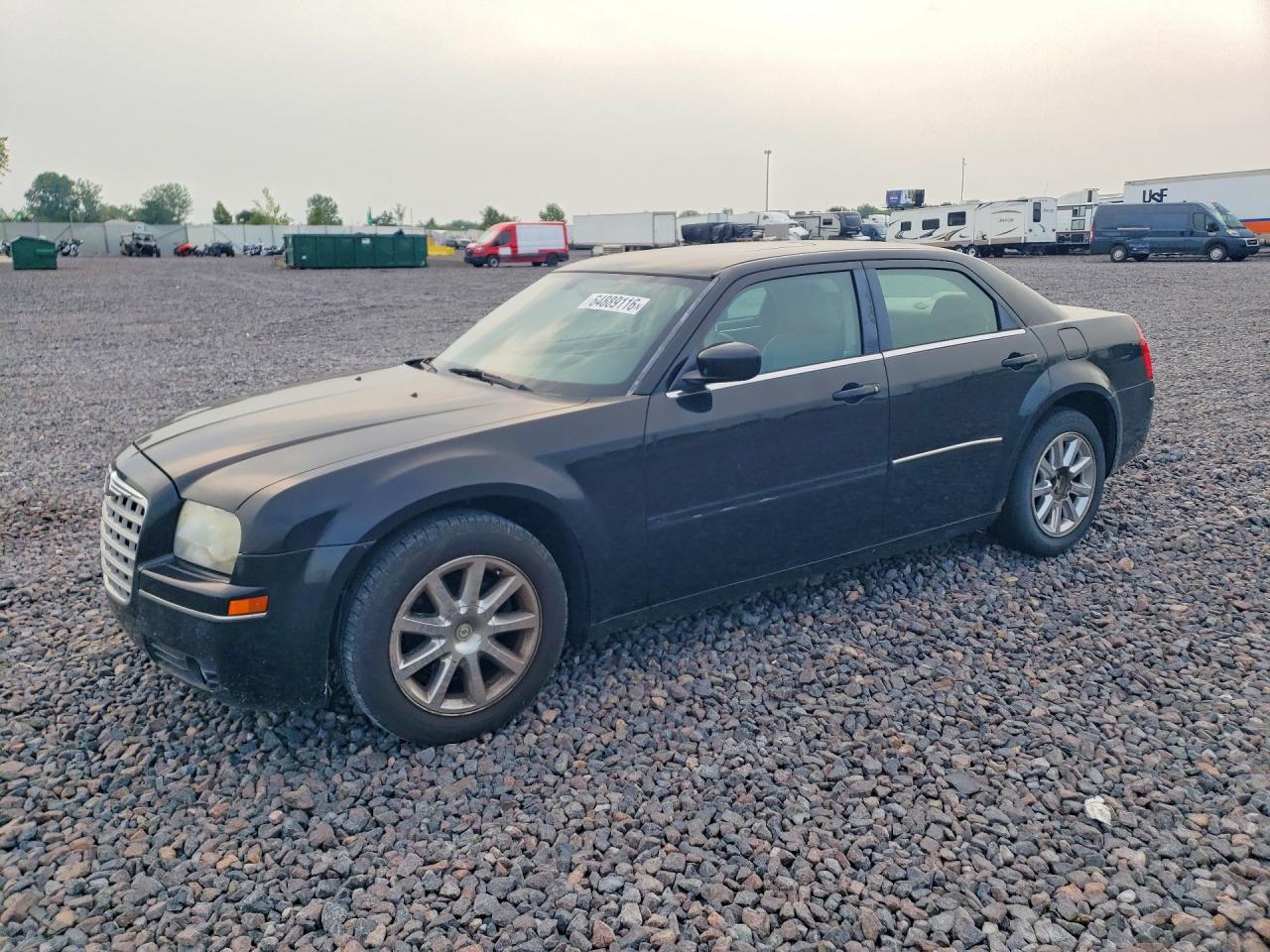 2007 Chrysler 300 Touring Black vin: 2C3KA53G47H658023