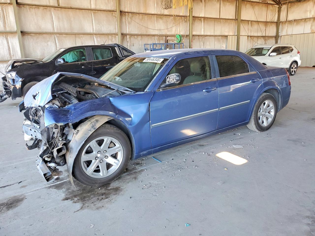 2007 Chrysler 300 Touring Blue vin: 2C3KA53G47H715918
