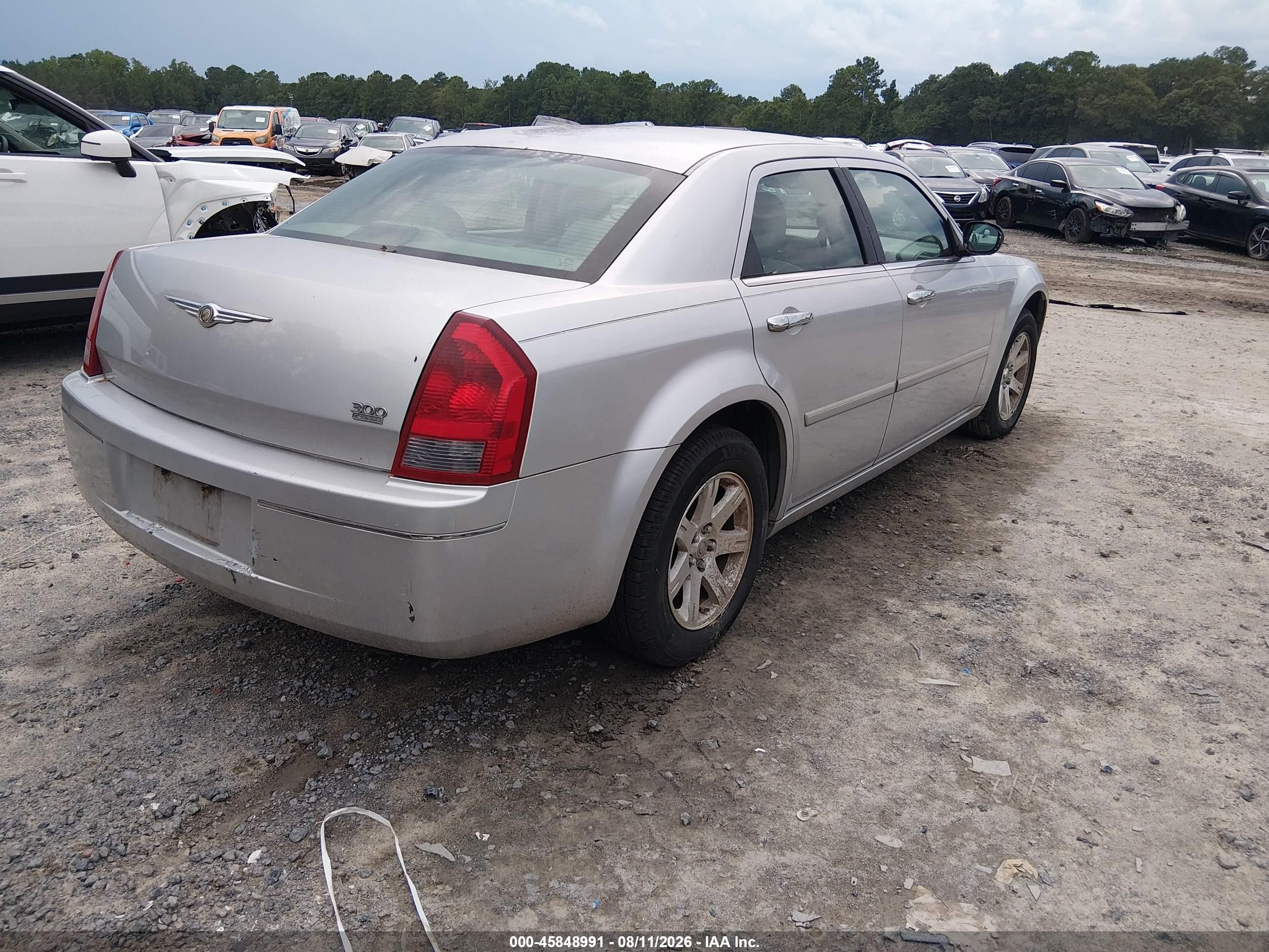 2007 Chrysler 300 Touring Gray vin: 2C3KA53G47H883719