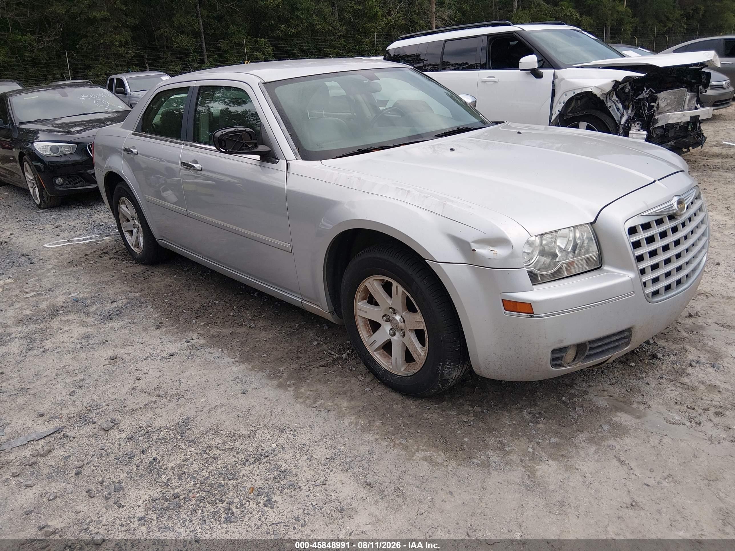 2007 Chrysler 300 Touring Gray vin: 2C3KA53G47H883719