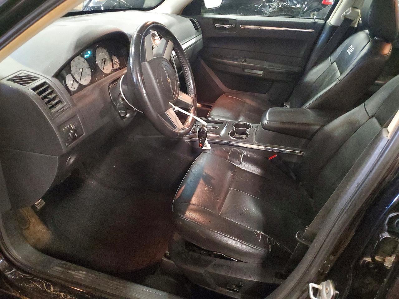 2008 Chrysler 300 Touring Черный vin: 2C3KA53G48H325578