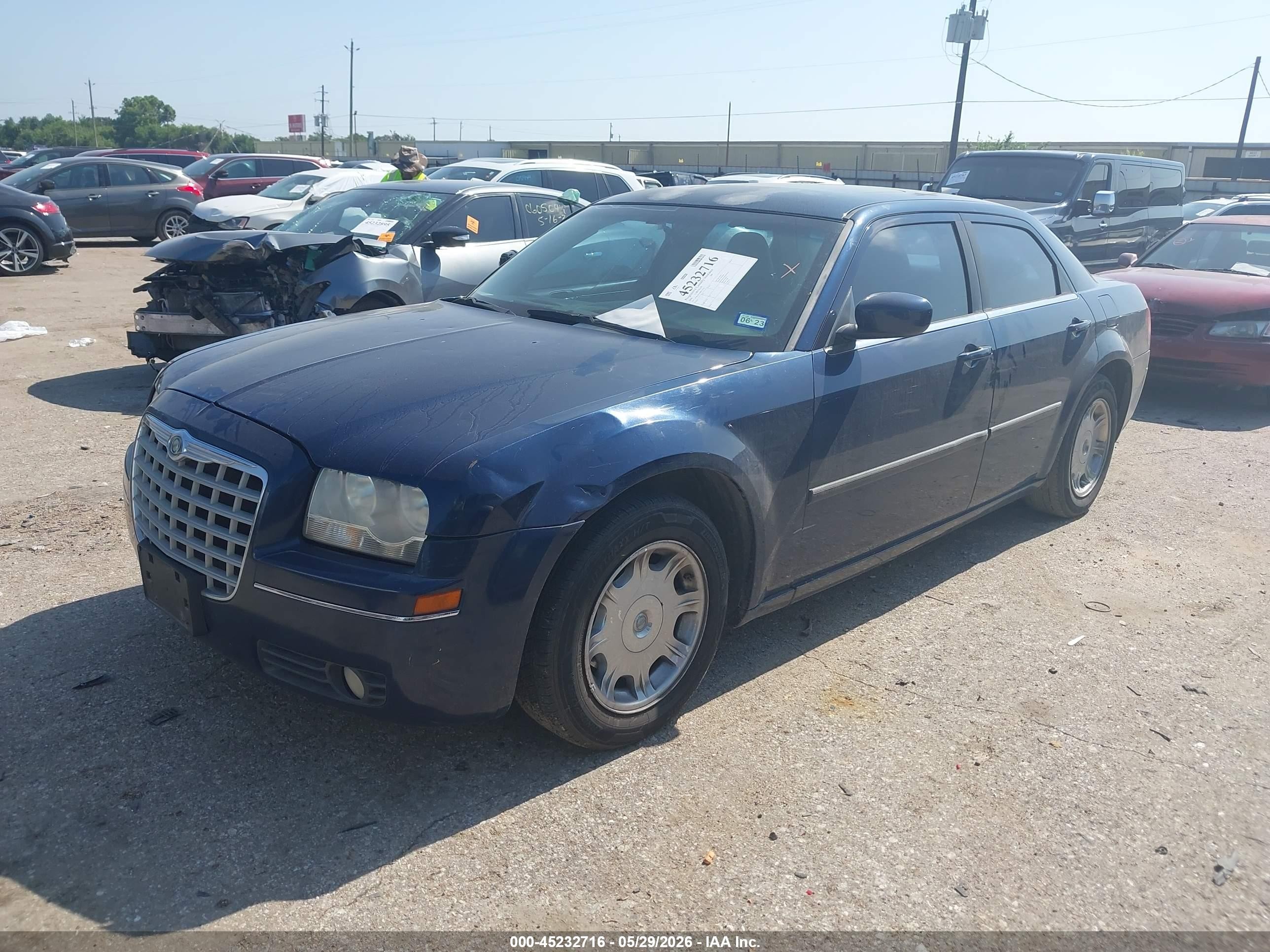 2006 Chrysler 300 Touring Blue vin: 2C3KA53G66H177513
