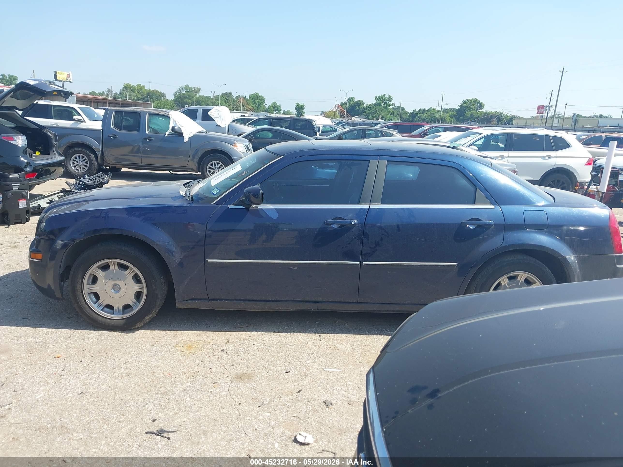 2006 Chrysler 300 Touring Blue vin: 2C3KA53G66H177513