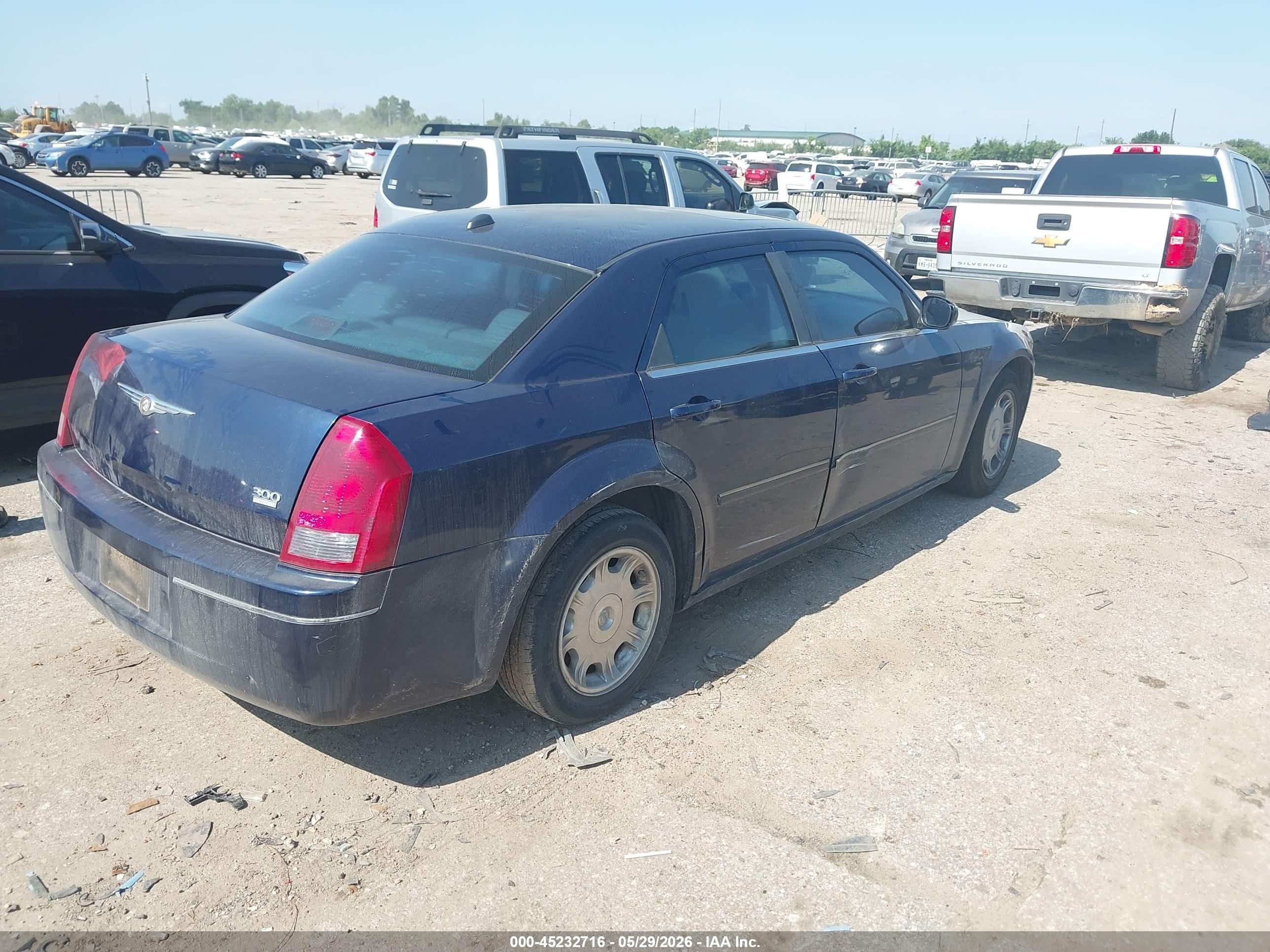 2006 Chrysler 300 Touring Blue vin: 2C3KA53G66H177513