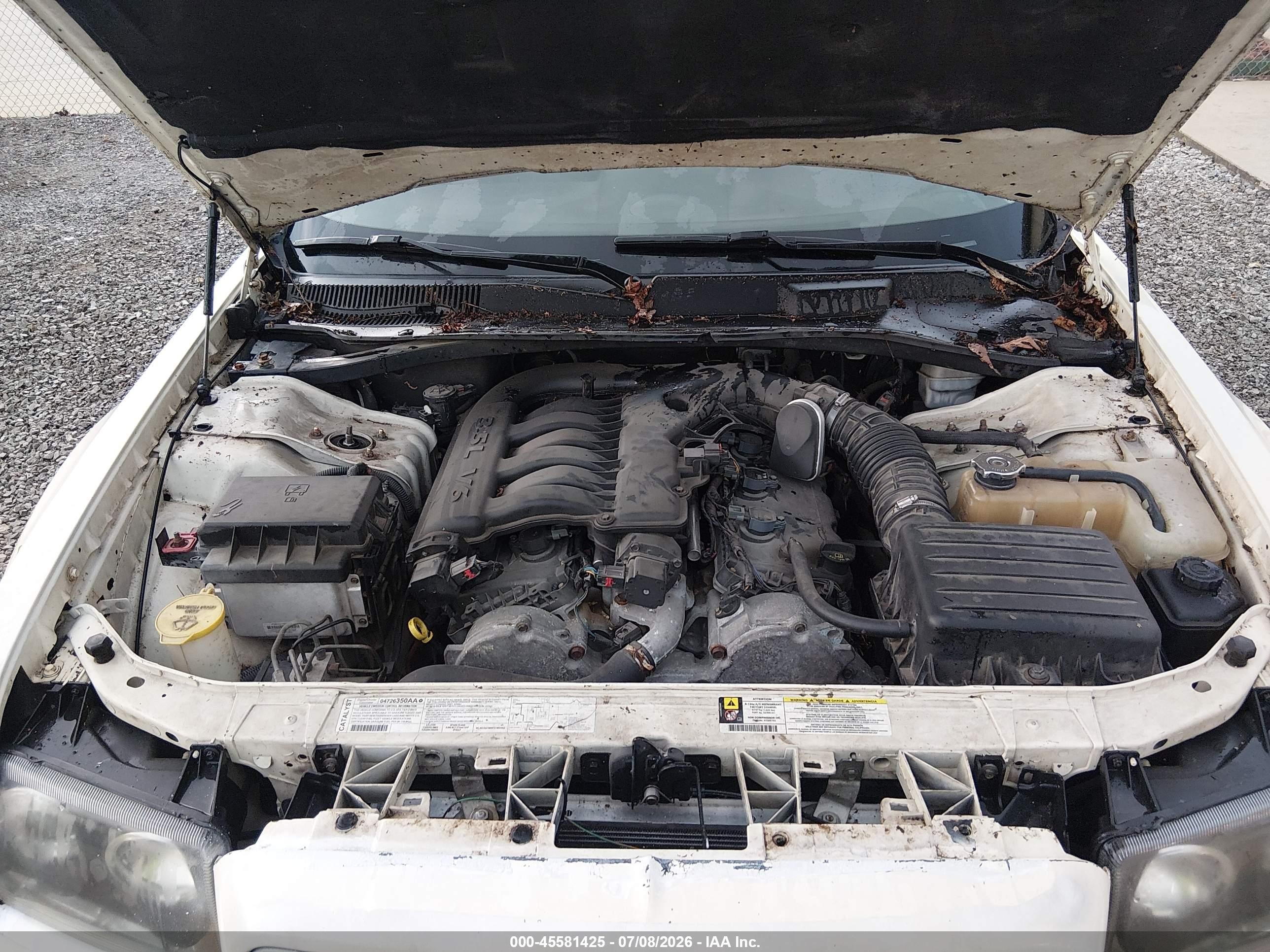 2007 Chrysler 300 Touring Белый vin: 2C3KA53G67H792919