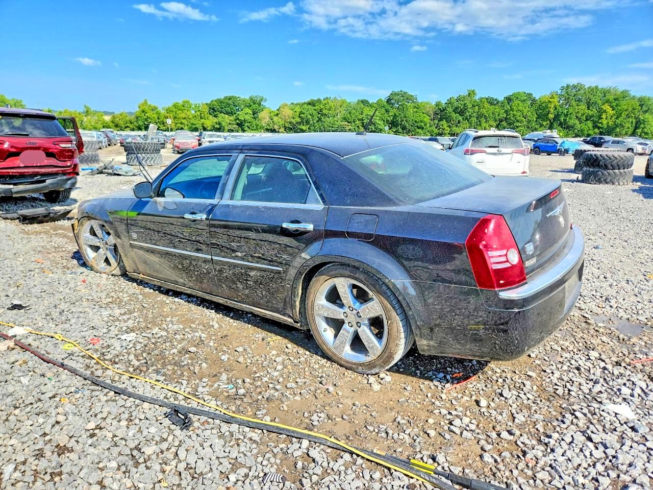 2008 Chrysler 300 Touring Black vin: 2C3KA53G68H307227