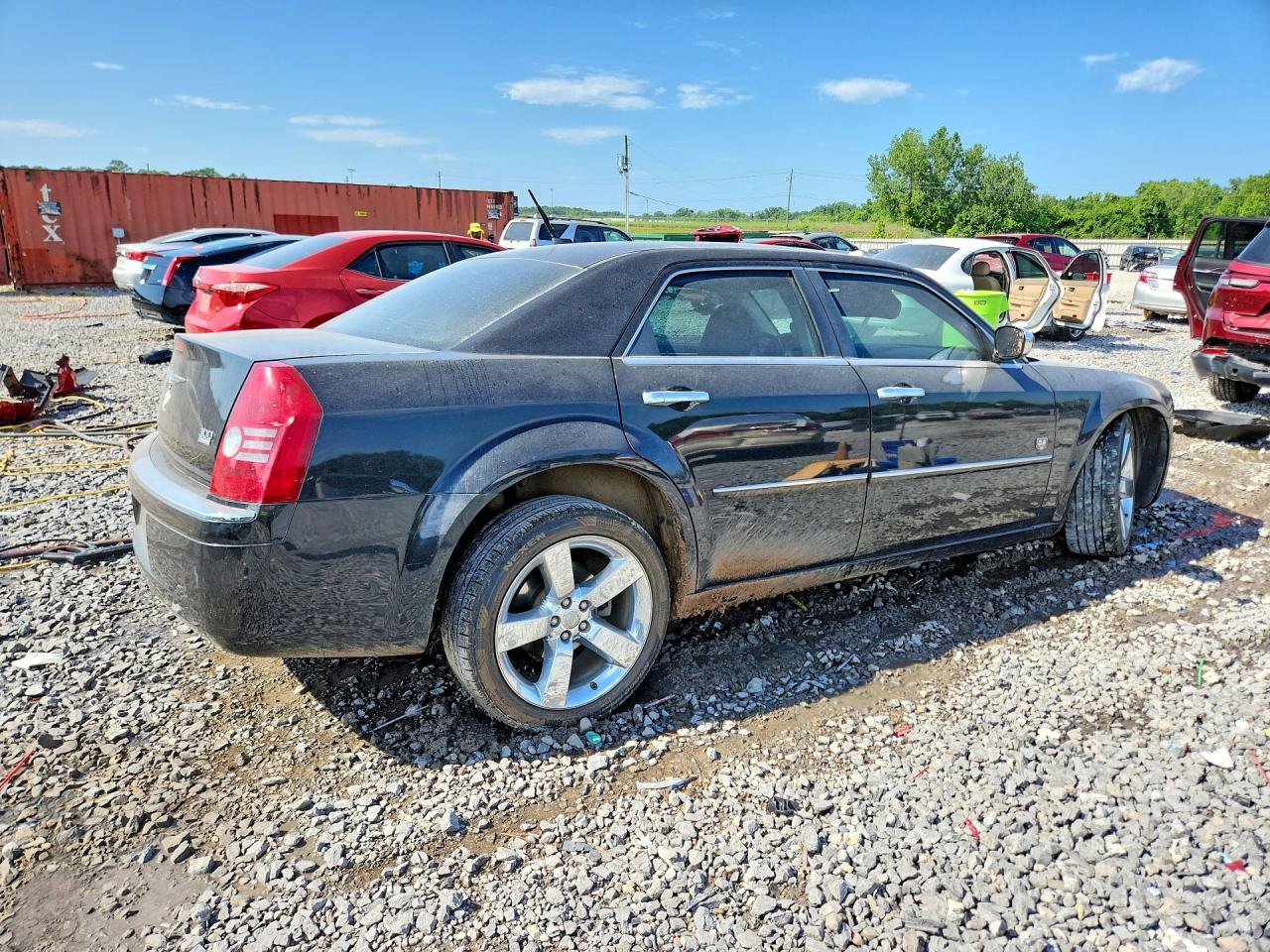 2008 Chrysler 300 Touring Black vin: 2C3KA53G68H307227