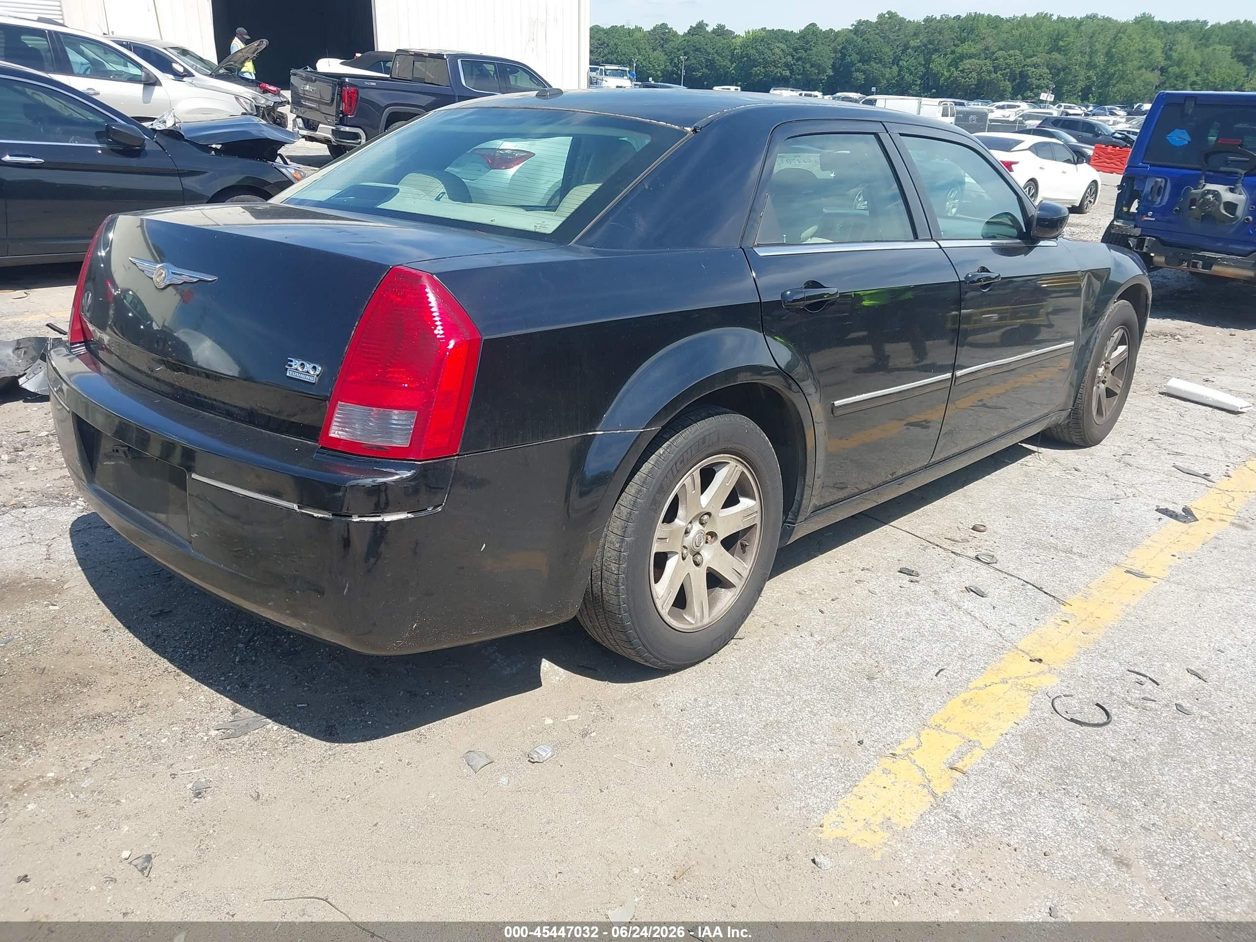 2006 Chrysler 300 Touring Black vin: 2C3KA53G76H412016