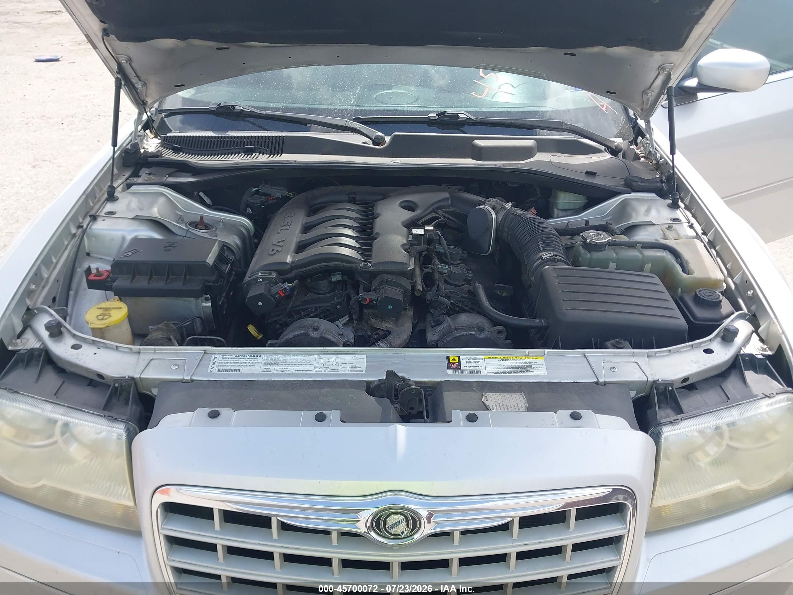 2007 Chrysler 300 Touring Silver vin: 2C3KA53G77H752686