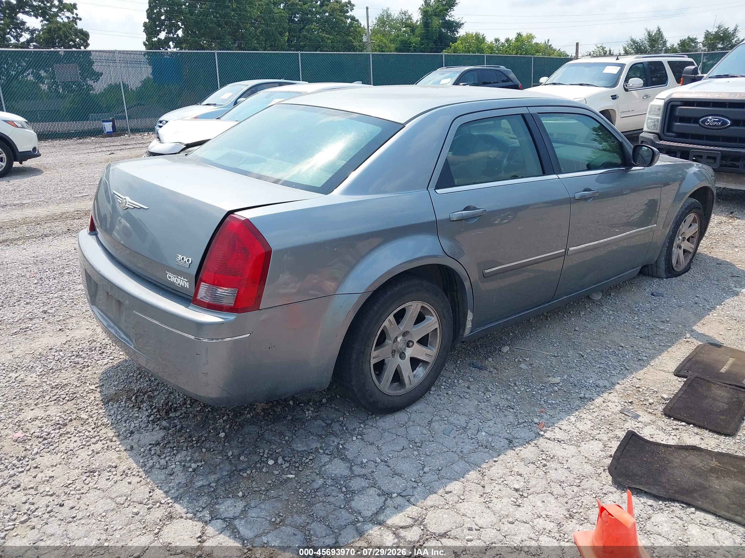 2007 Chrysler 300 Touring Light Blue vin: 2C3KA53G77H759539