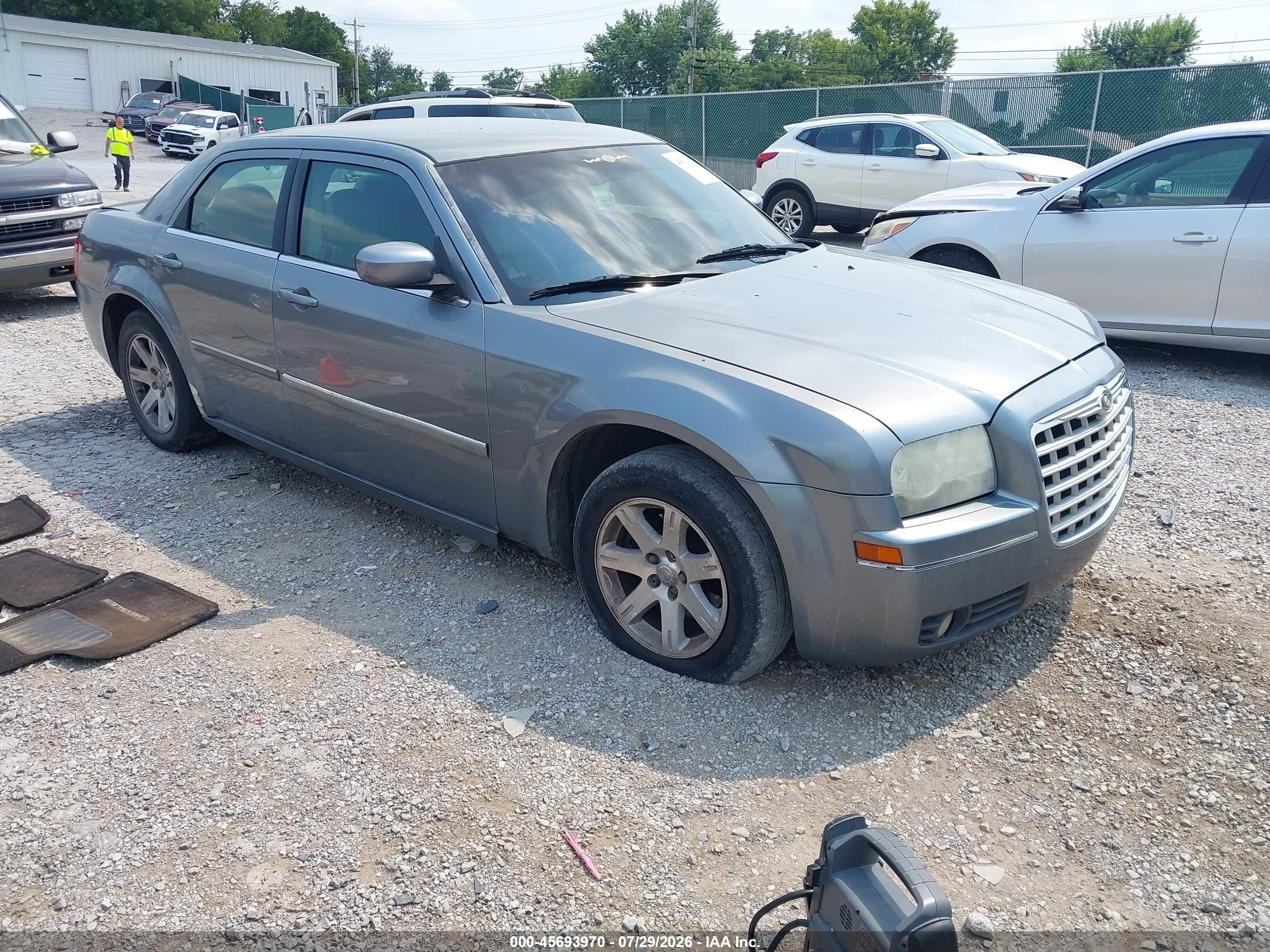 2007 Chrysler 300 Touring Light Blue vin: 2C3KA53G77H759539