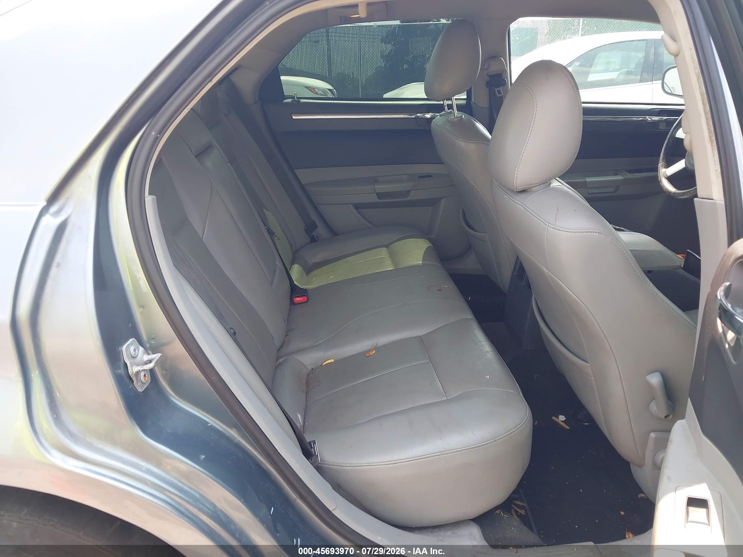 2007 Chrysler 300 Touring Light Blue vin: 2C3KA53G77H759539