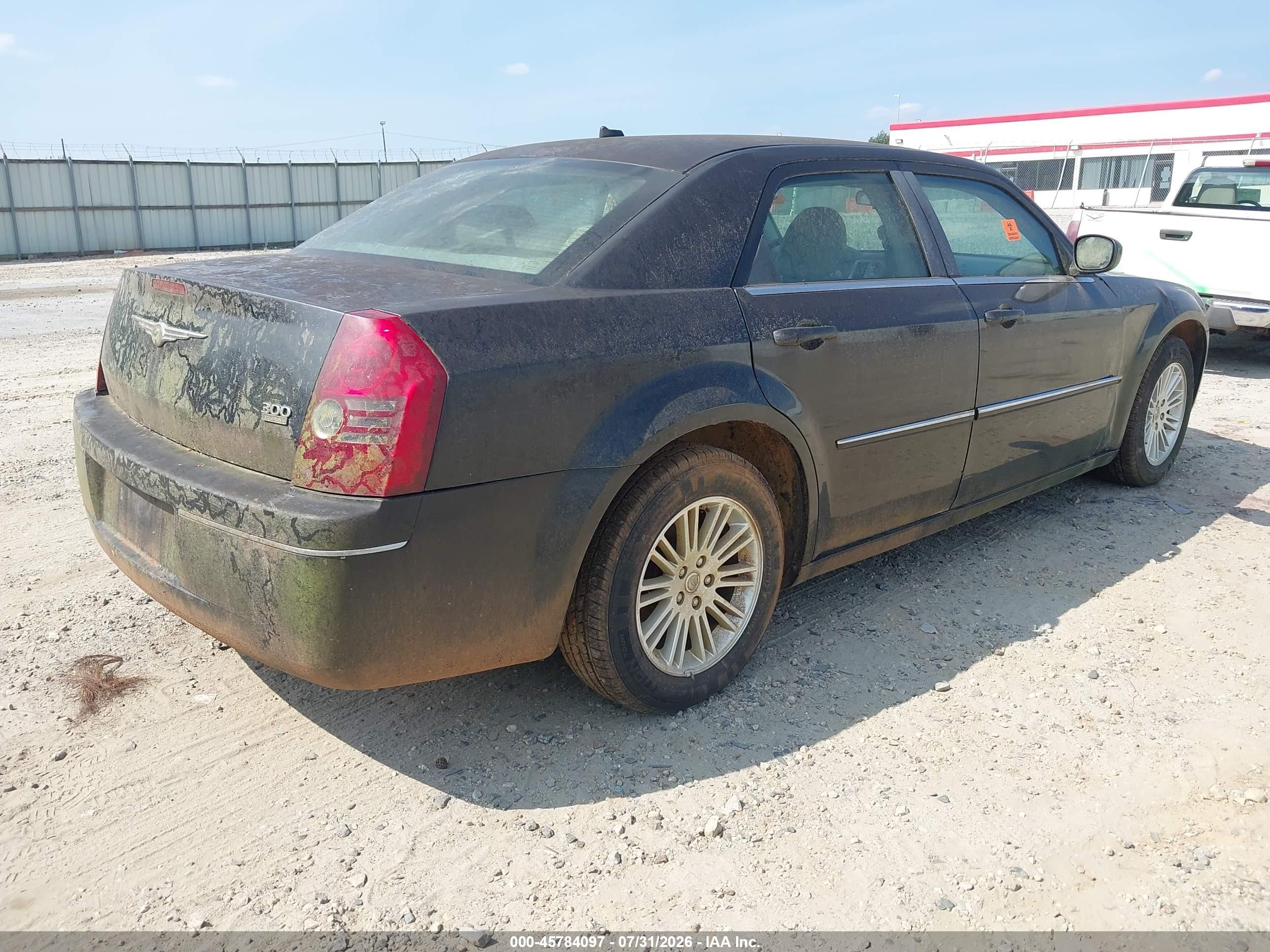 2008 Chrysler 300 Touring Black vin: 2C3KA53G78H180164