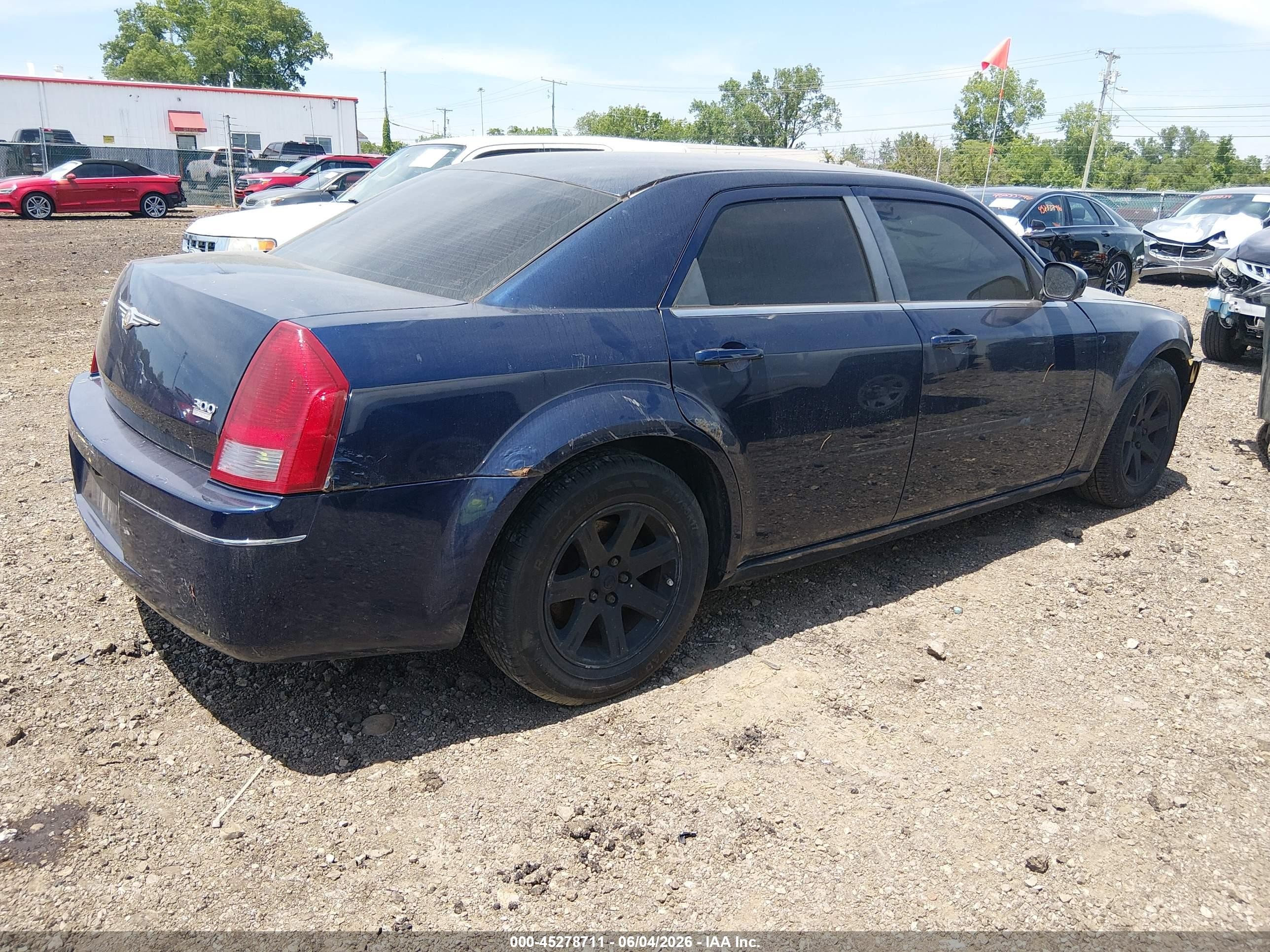 2006 Chrysler 300 Touring Blue vin: 2C3KA53G96H152203
