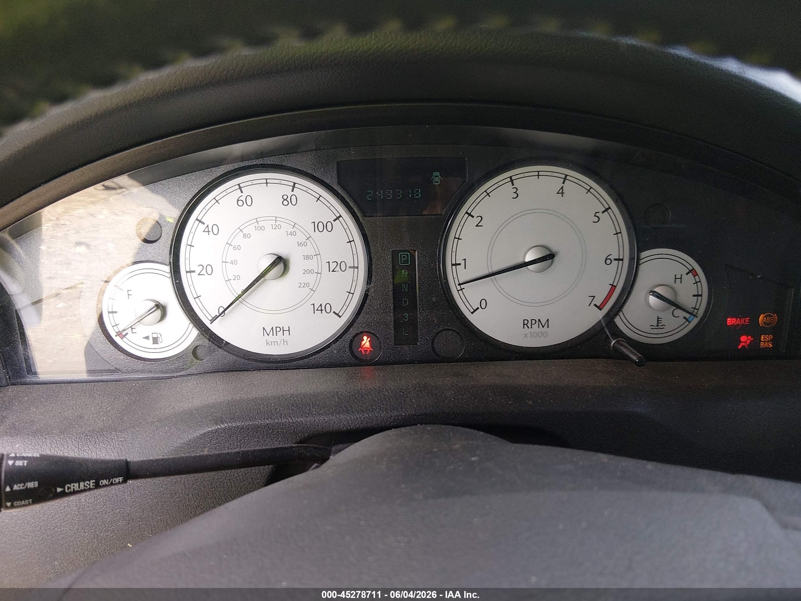 2006 Chrysler 300 Touring Blue vin: 2C3KA53G96H152203