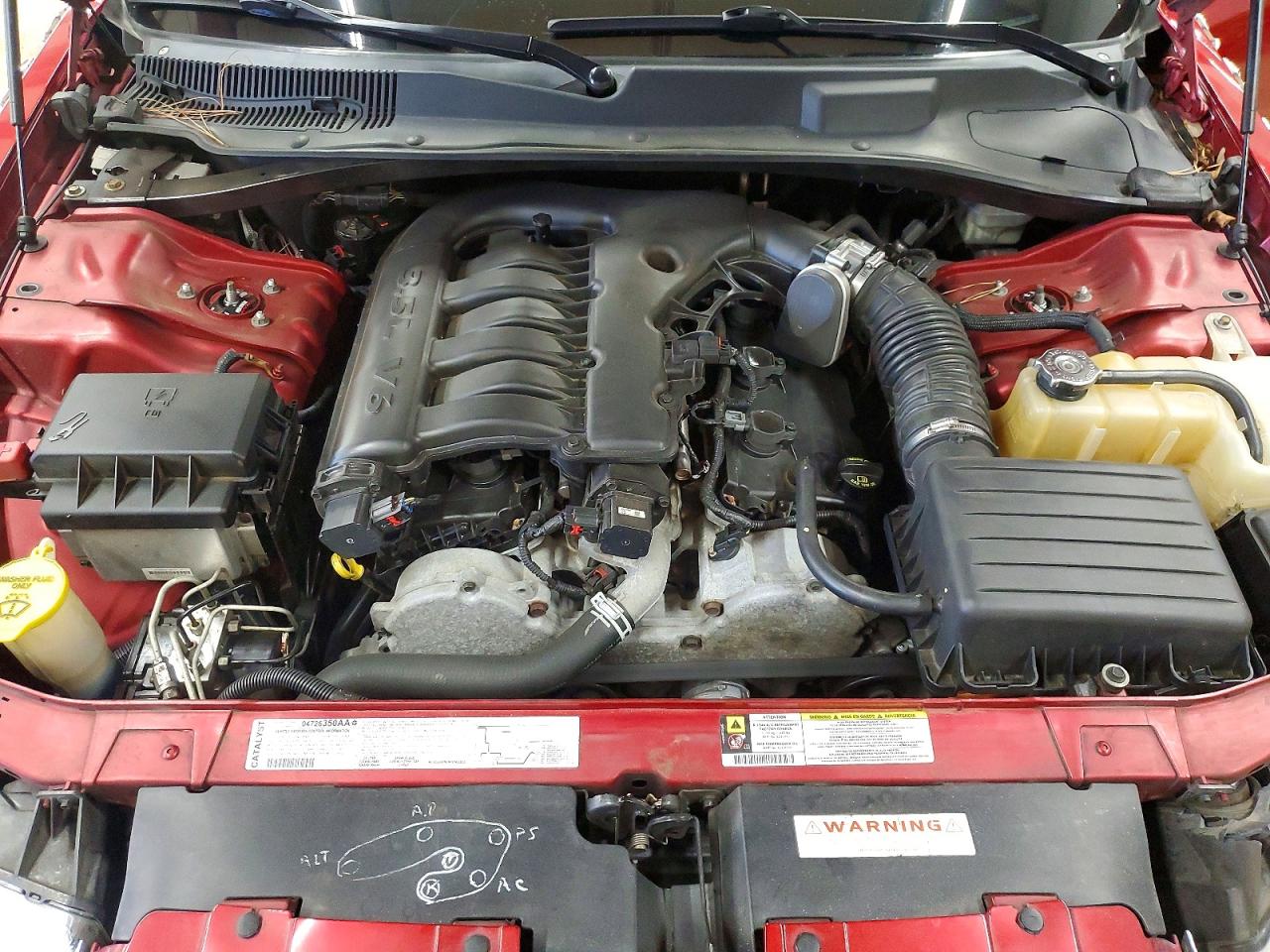 2007 Chrysler 300 Touring Red vin: 2C3KA53G97H698226