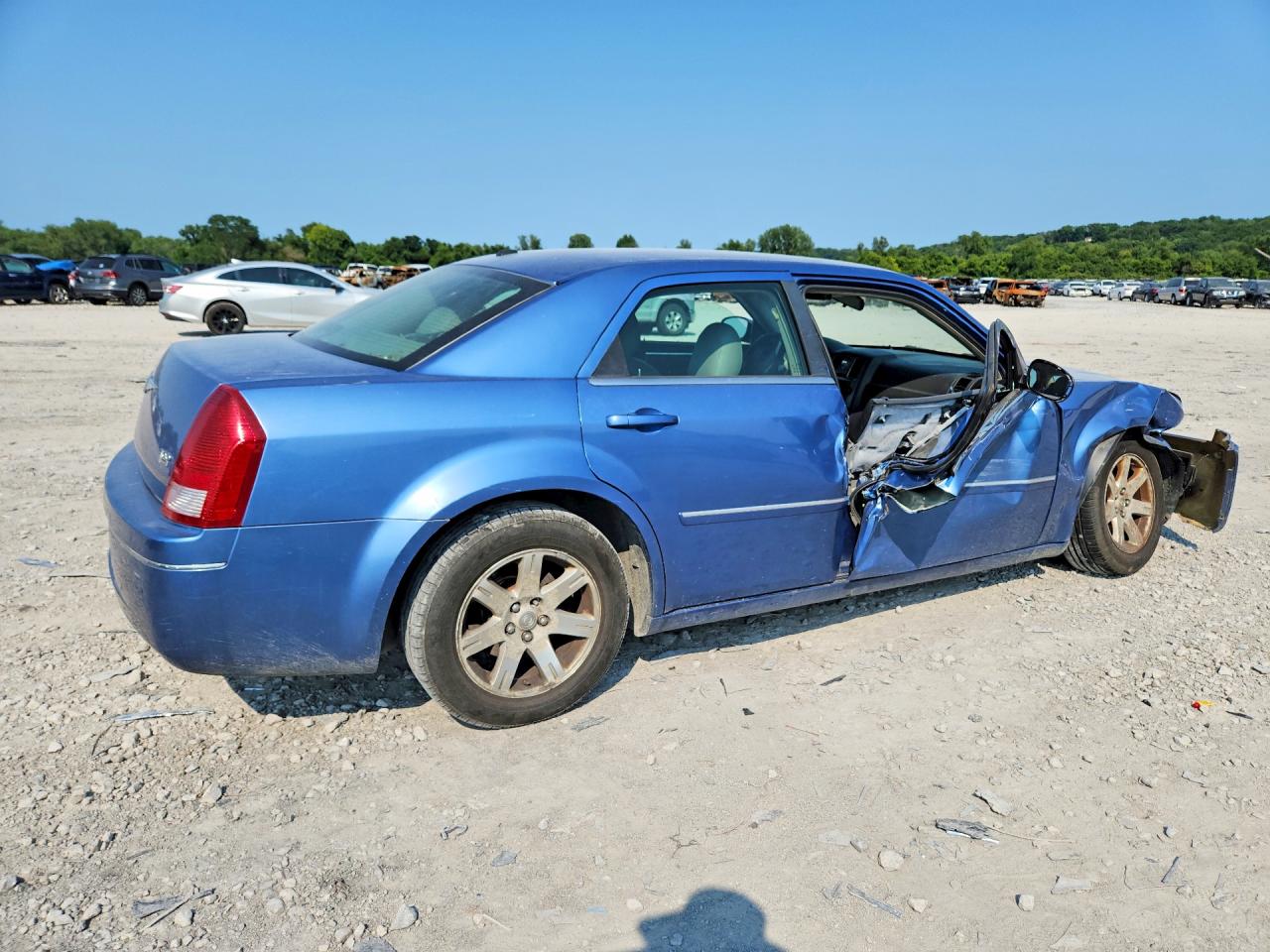 2007 Chrysler 300 Touring Blue vin: 2C3KA53G97H795314