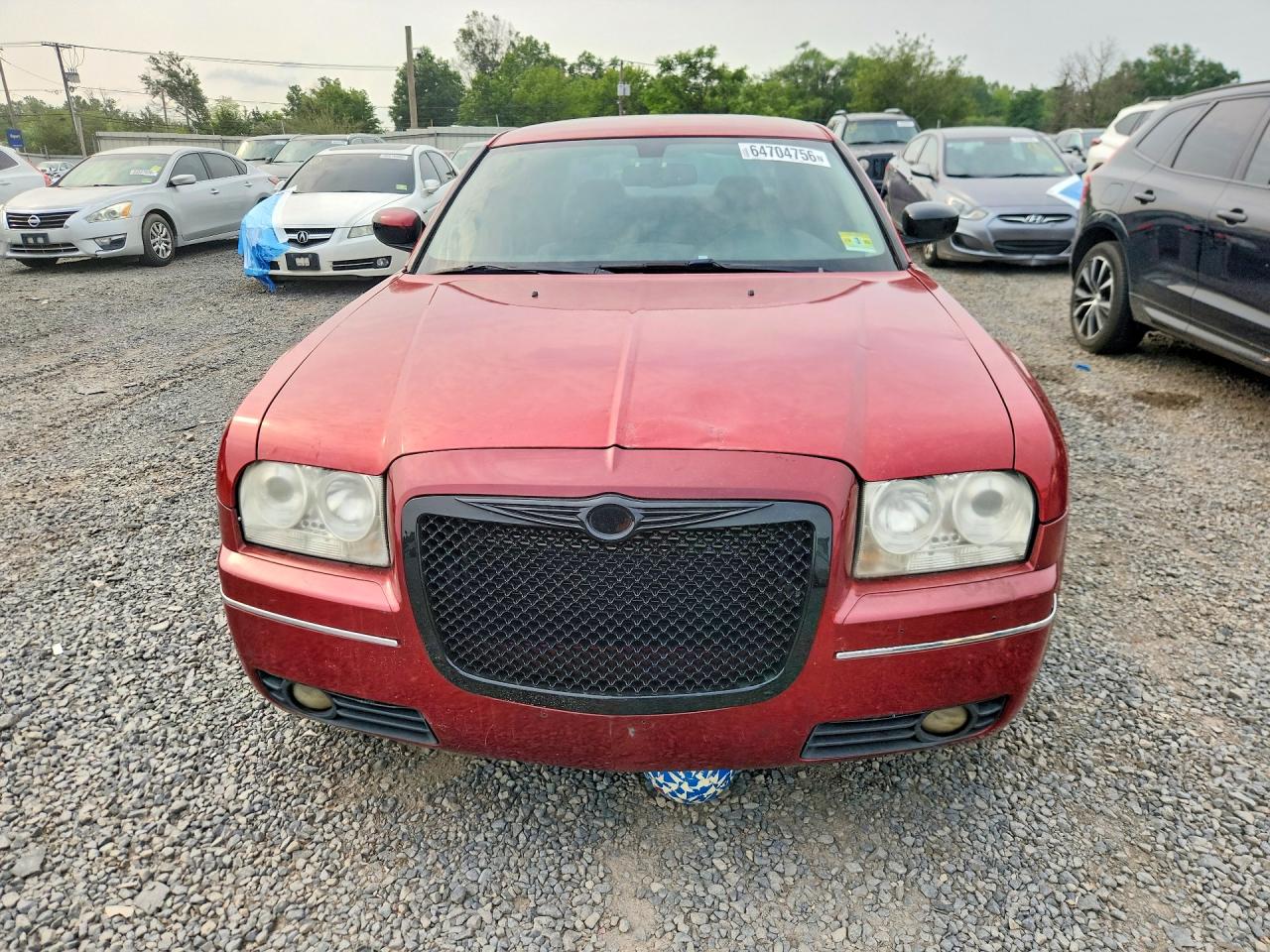 2007 Chrysler 300 Touring Red vin: 2C3KA53G97H874787