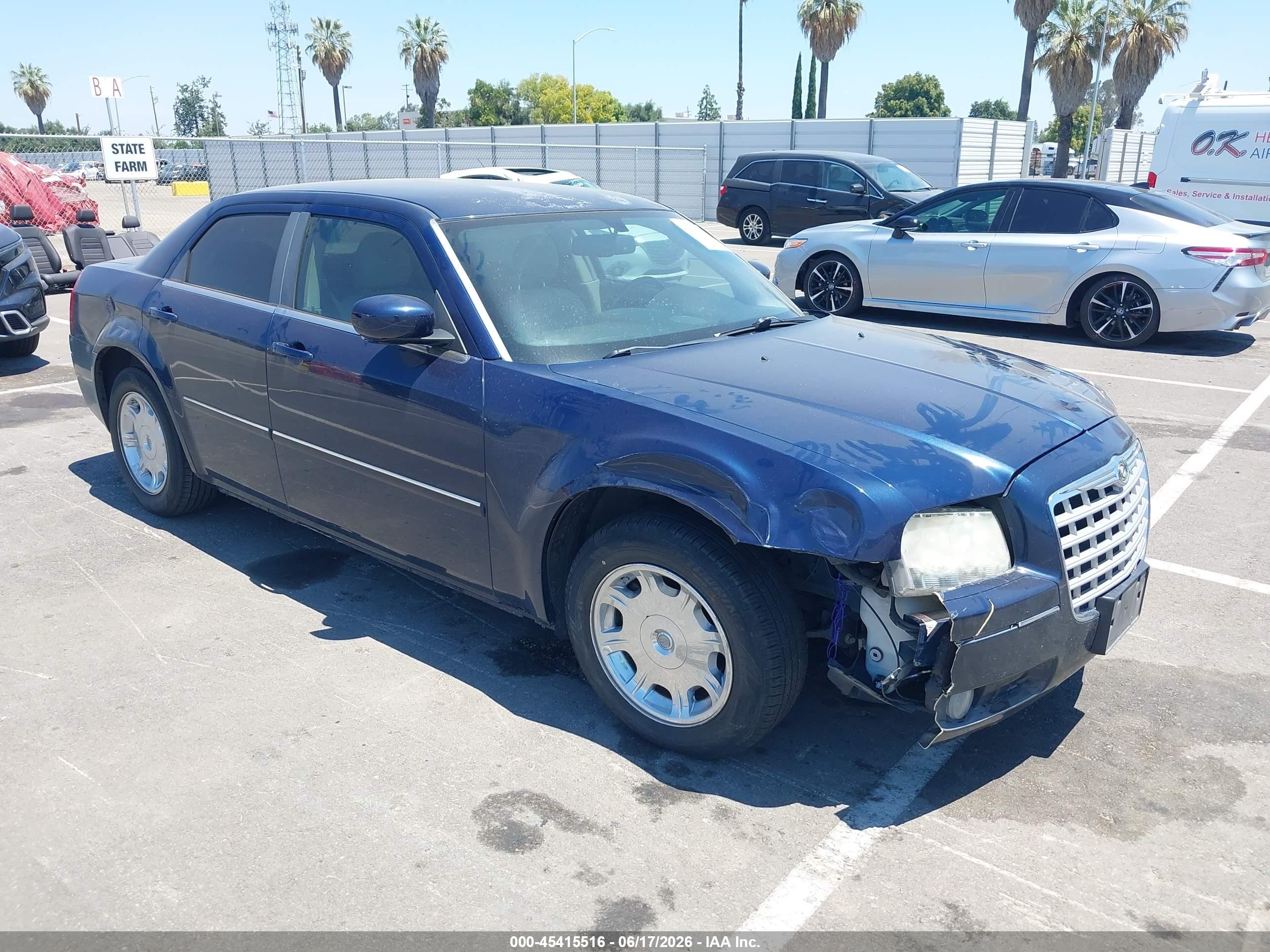 2006 Chrysler 300 Touring Blue vin: 2C3KA53GX6H206883