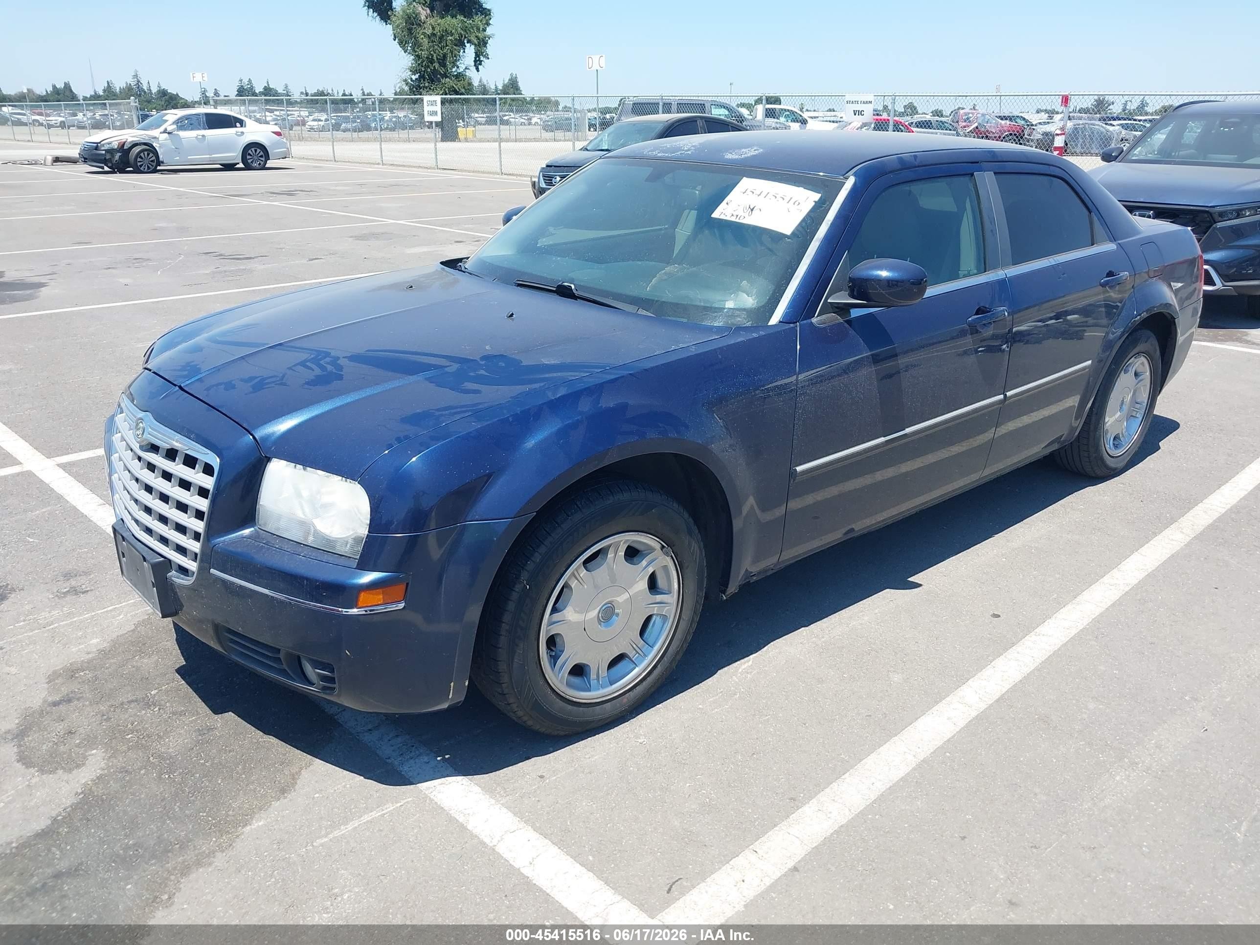 2006 Chrysler 300 Touring Blue vin: 2C3KA53GX6H206883