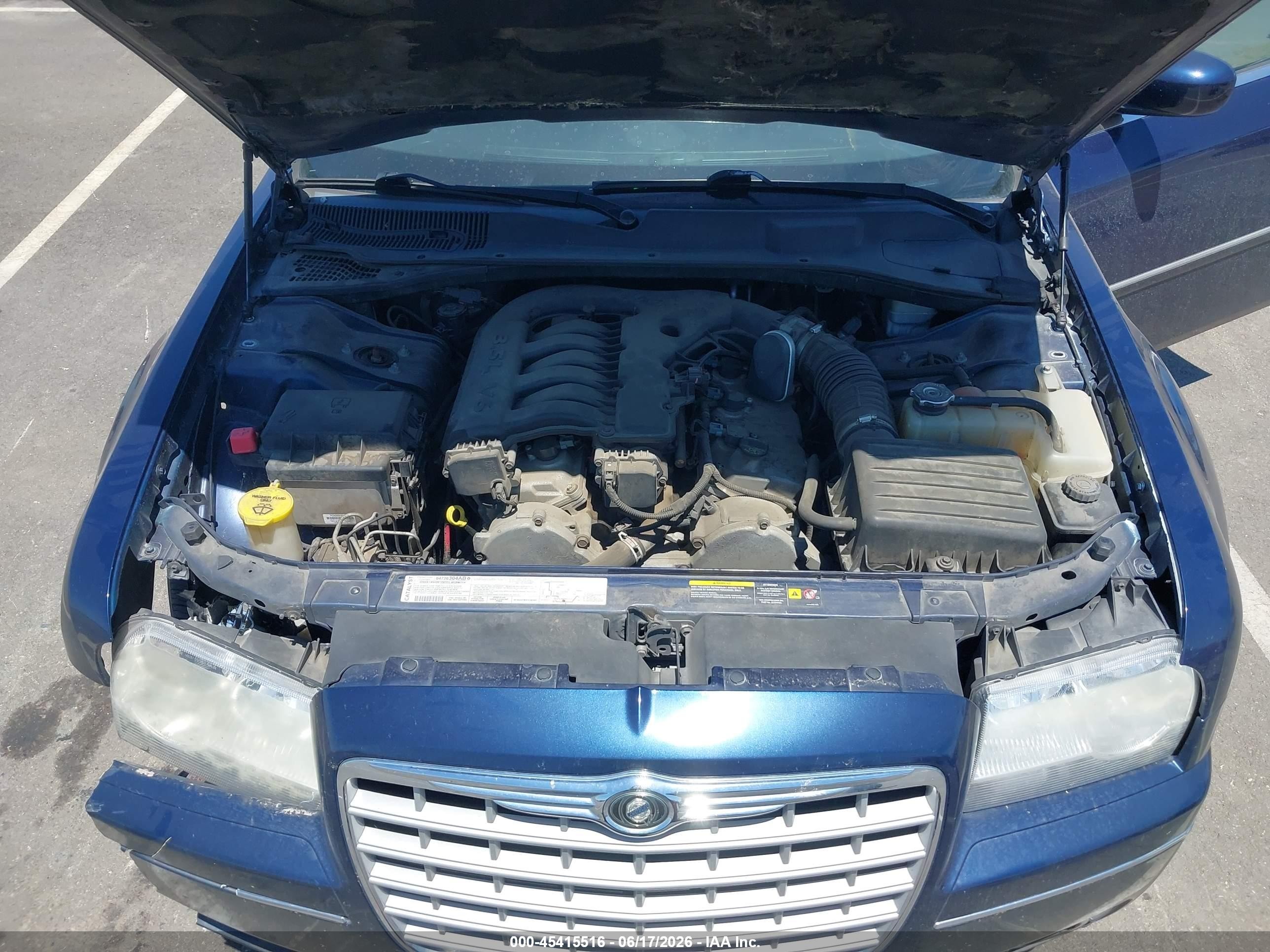 2006 Chrysler 300 Touring Blue vin: 2C3KA53GX6H206883
