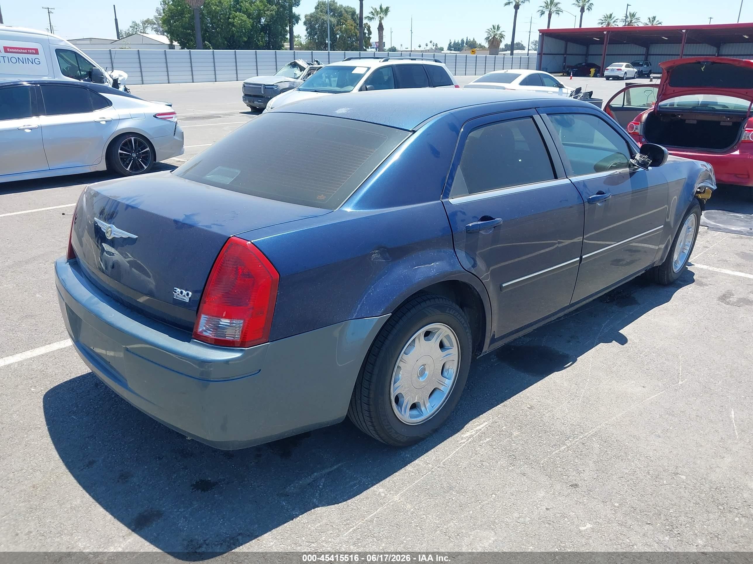 2006 Chrysler 300 Touring Blue vin: 2C3KA53GX6H206883
