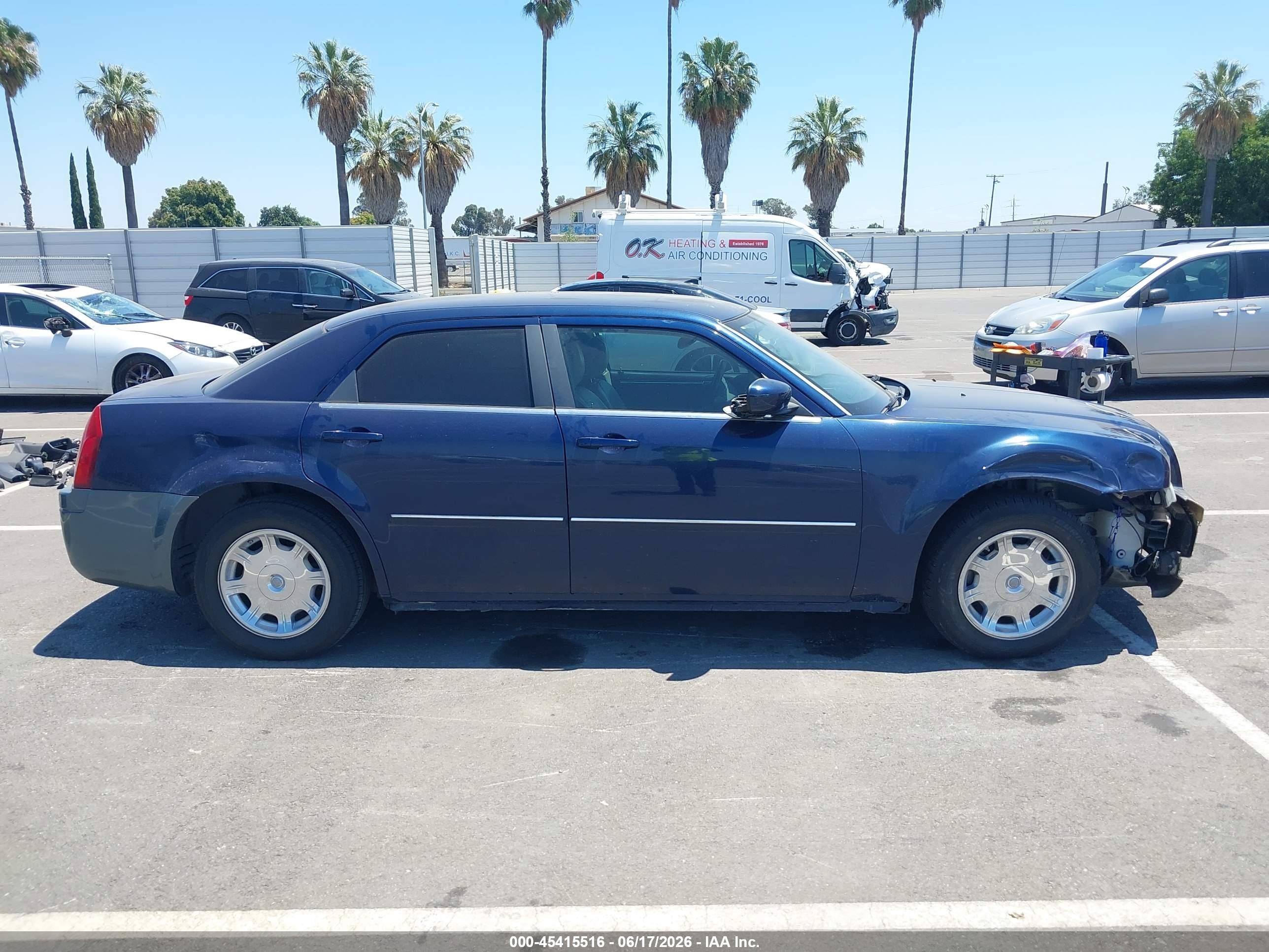2006 Chrysler 300 Touring Blue vin: 2C3KA53GX6H206883