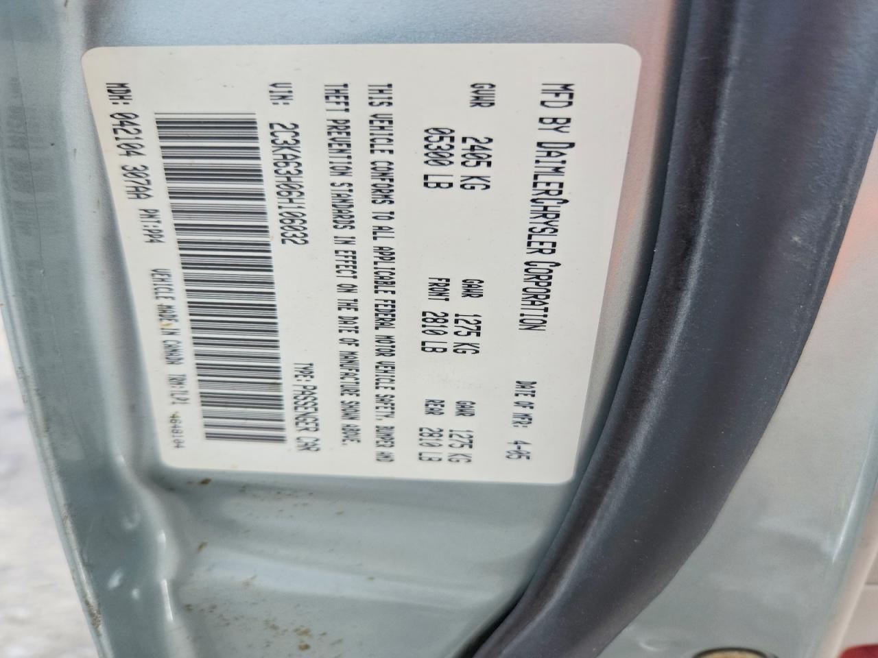2006 Chrysler 300c Gray vin: 2C3KA63H06H106032