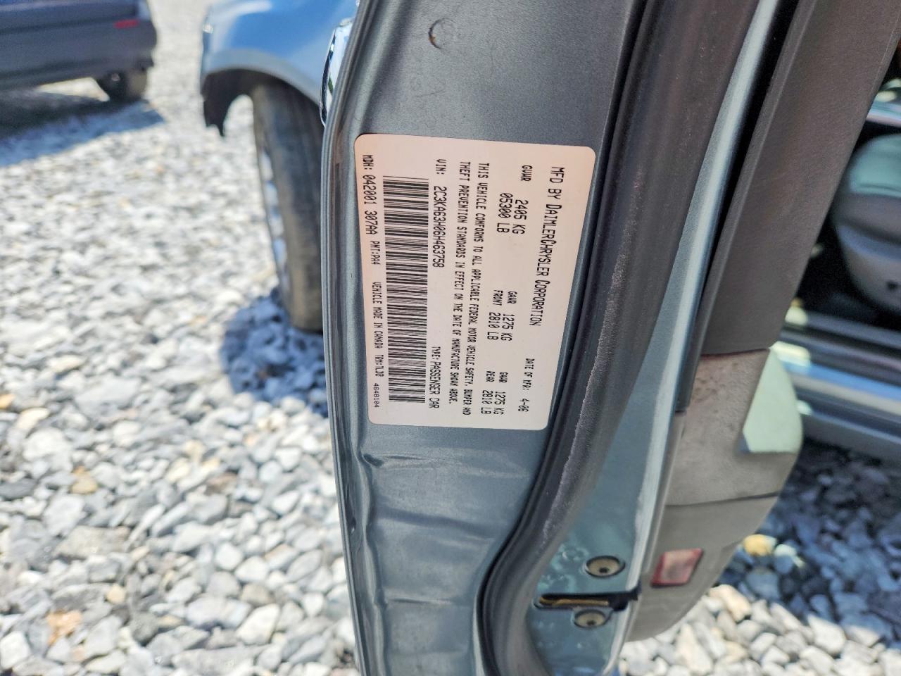 2006 Chrysler 300c Серебряный vin: 2C3KA63H06H463758