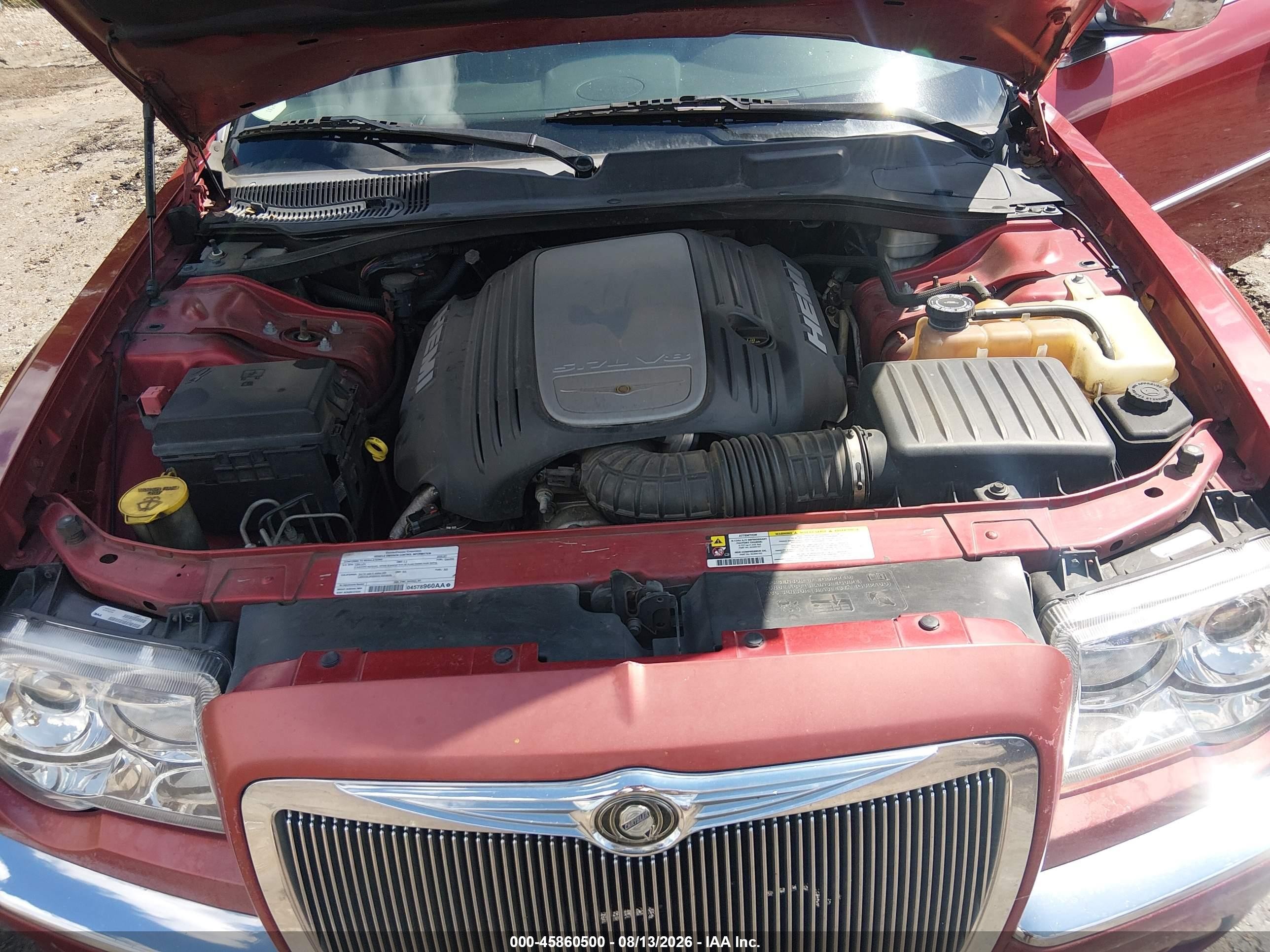 2008 Chrysler 300c Hemi Red vin: 2C3KA63H18H242253