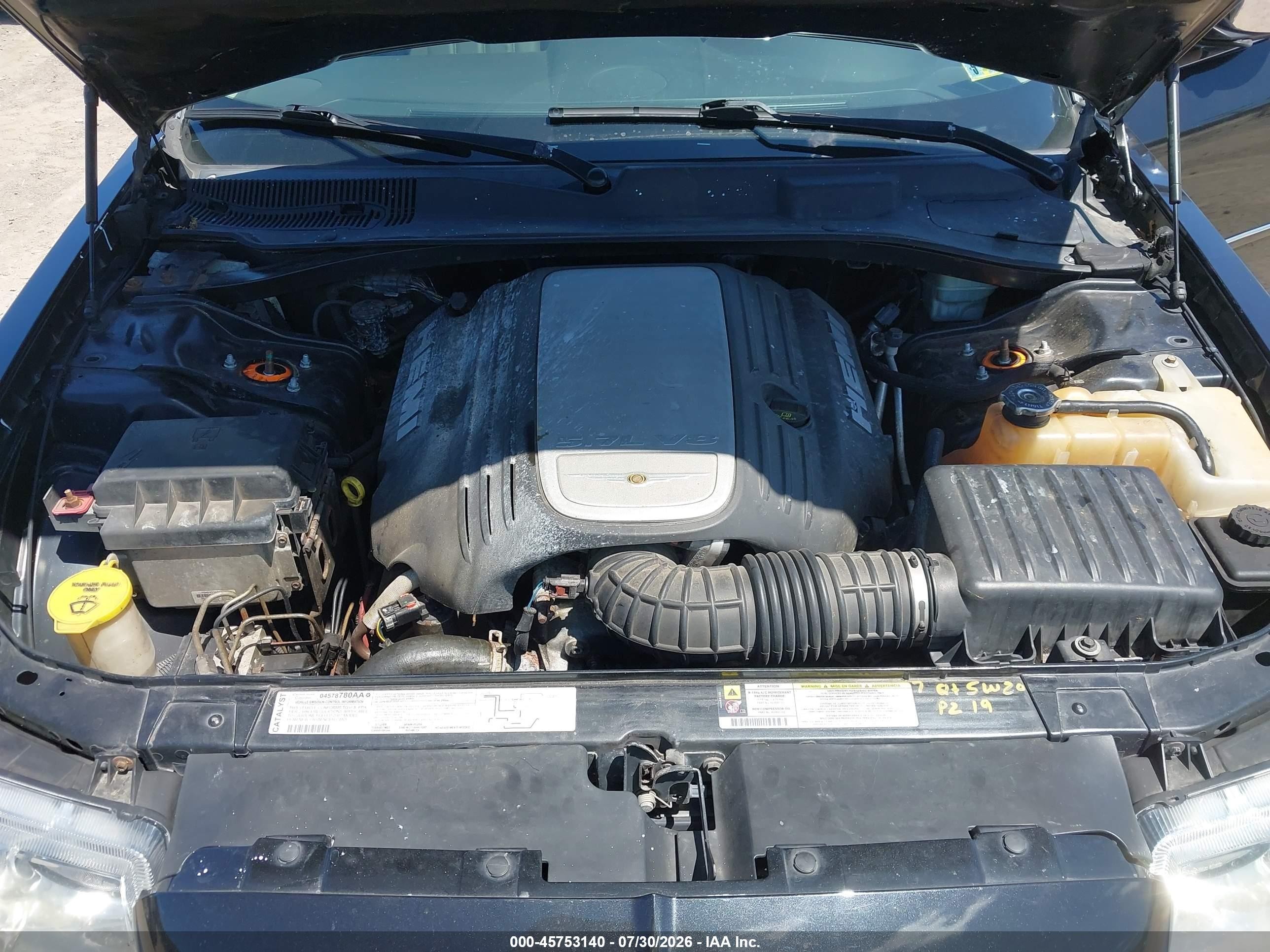 2007 Chrysler 300c   Gray vin: 2C3KA63H27H811190