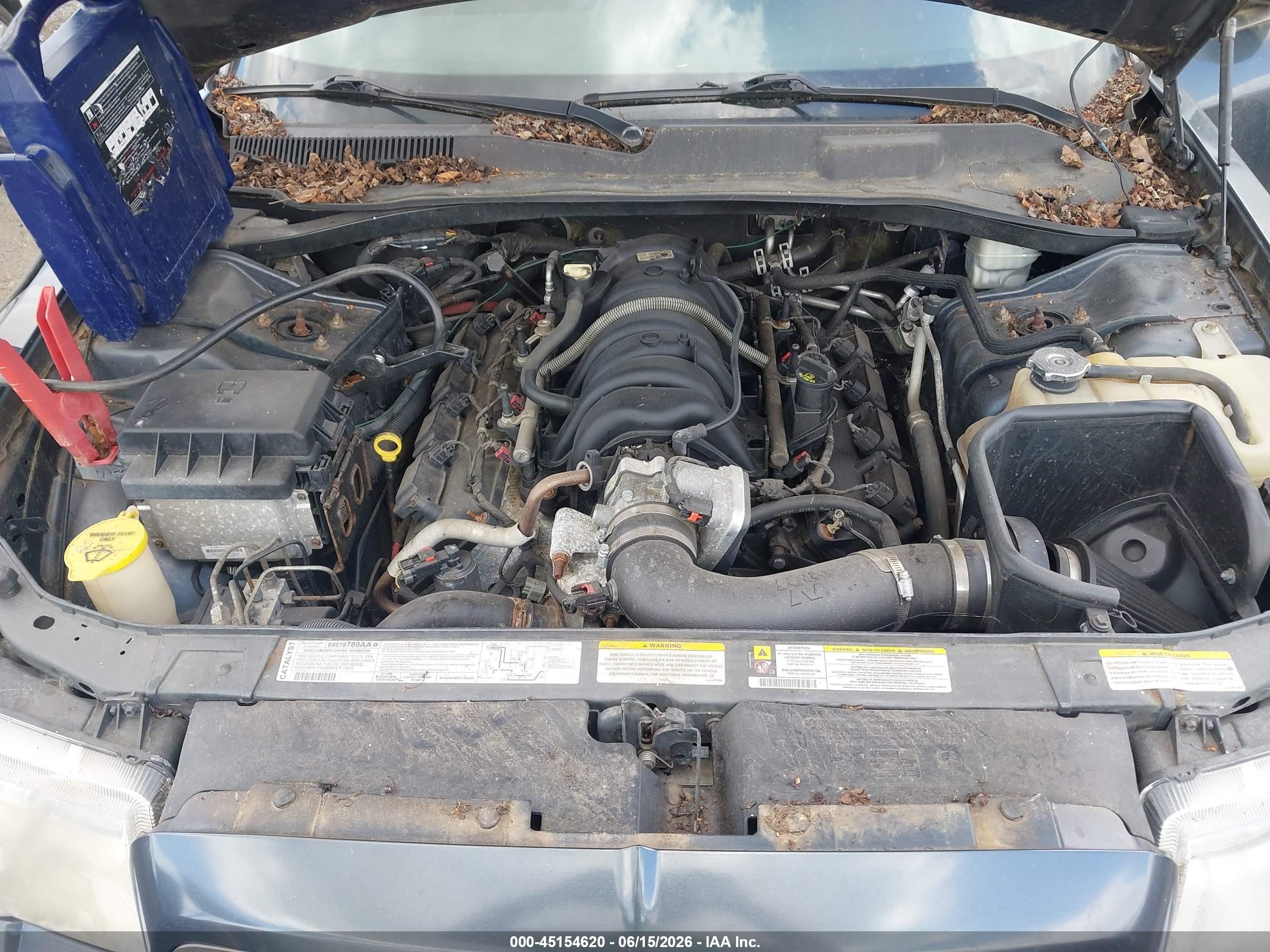 2007 Chrysler 300c   Синий vin: 2C3KA63H27H860339