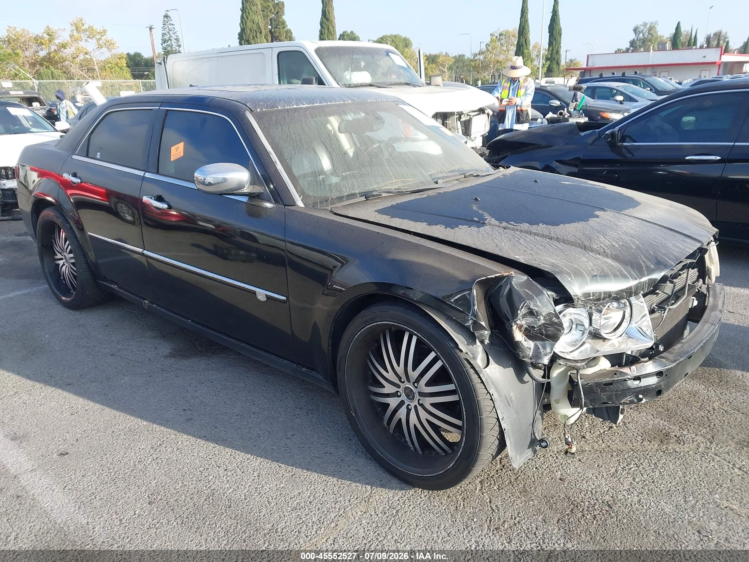 2008 Chrysler 300c Hemi Черный vin: 2C3KA63H28H193628