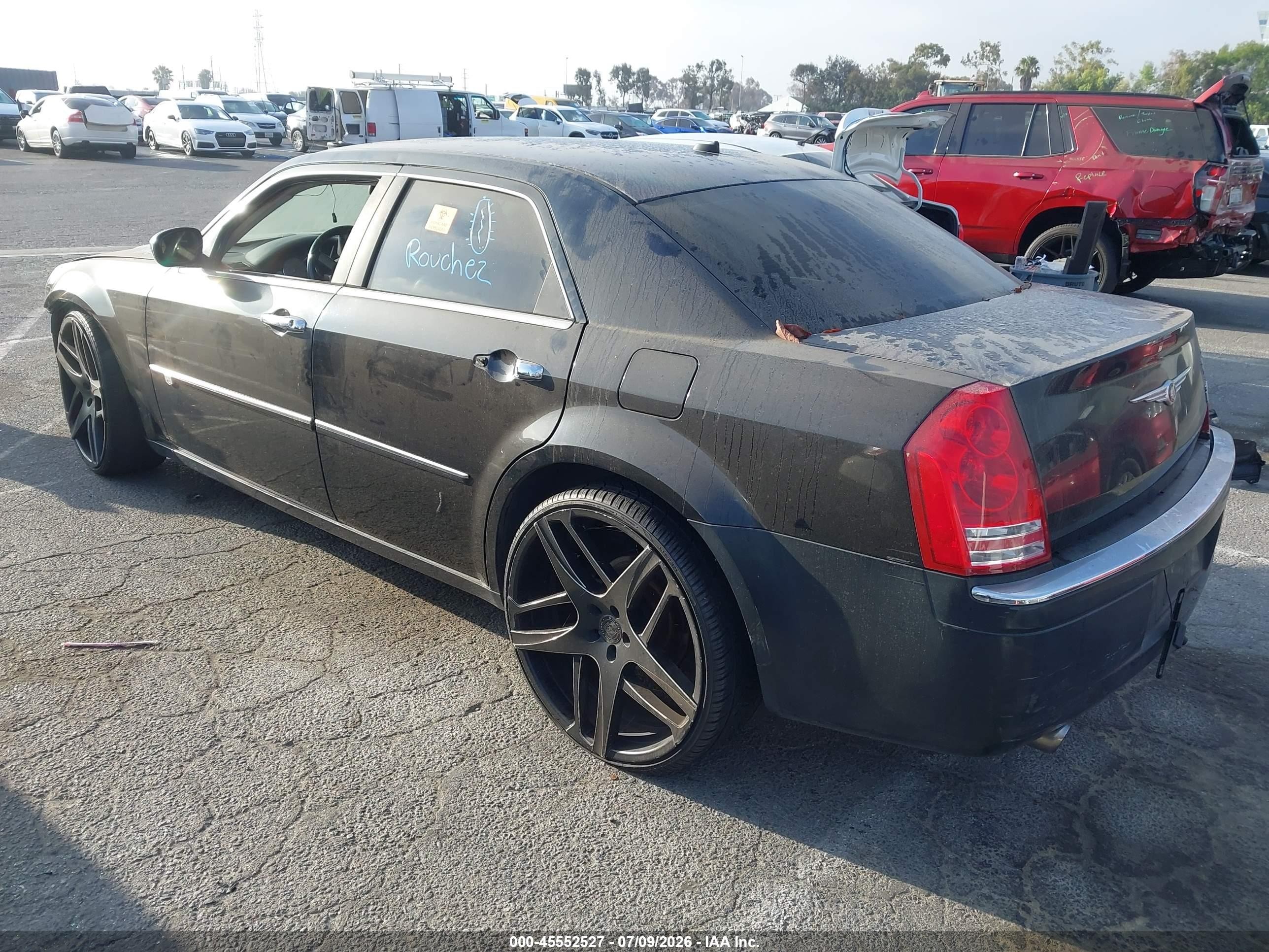 2008 Chrysler 300c Hemi Черный vin: 2C3KA63H28H193628