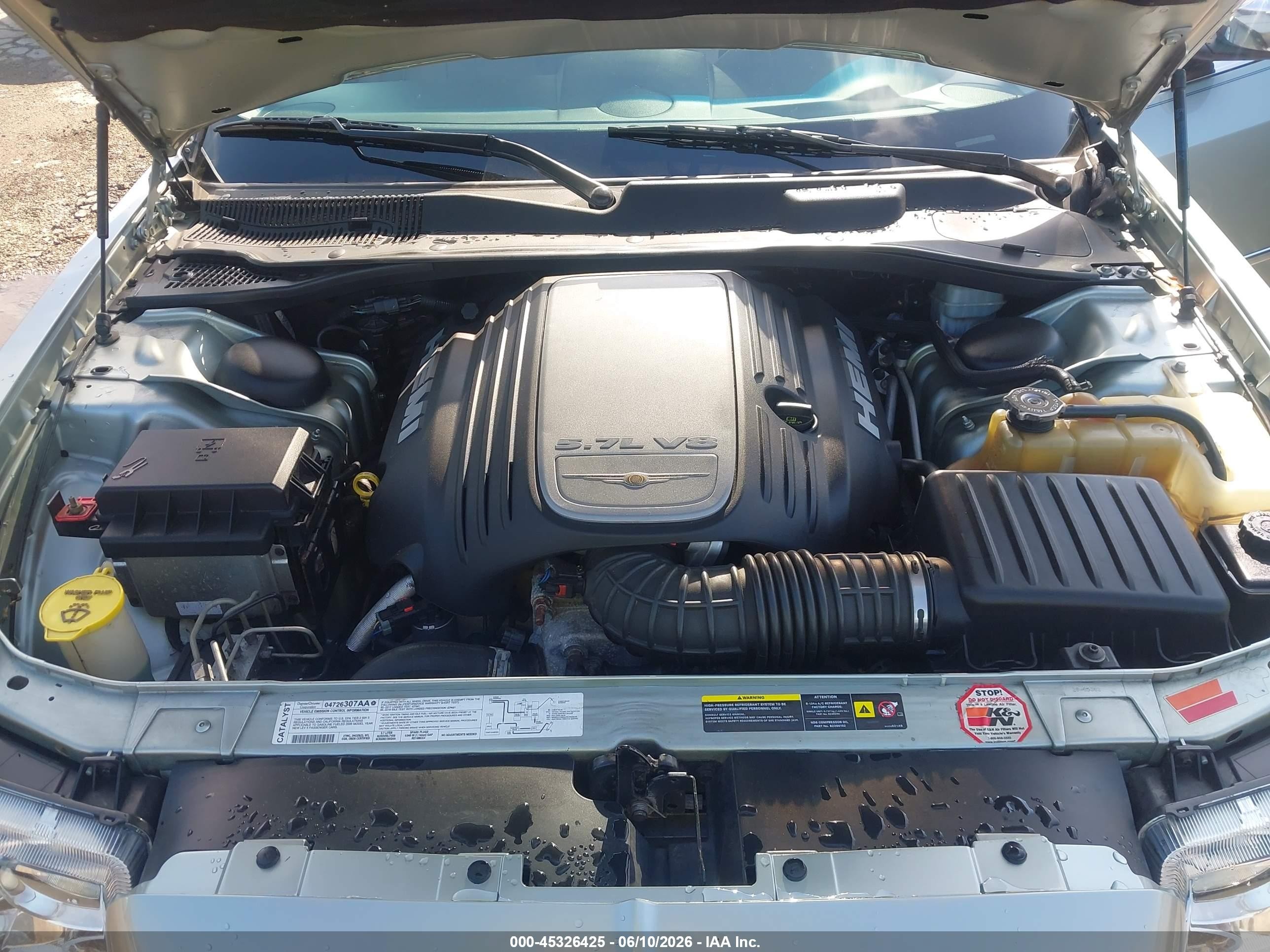 2006 Chrysler 300c   Teal vin: 2C3KA63H36H281861