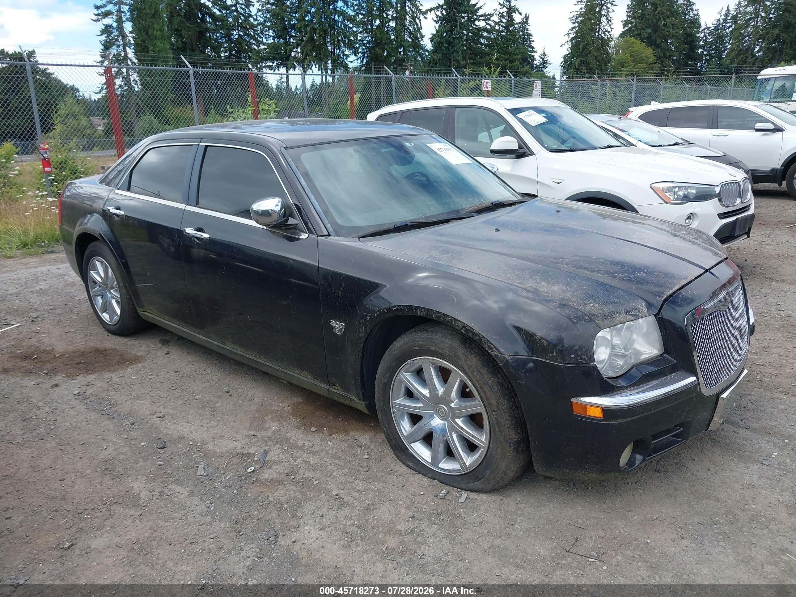2007 Chrysler 300c   Черный vin: 2C3KA63H37H748536
