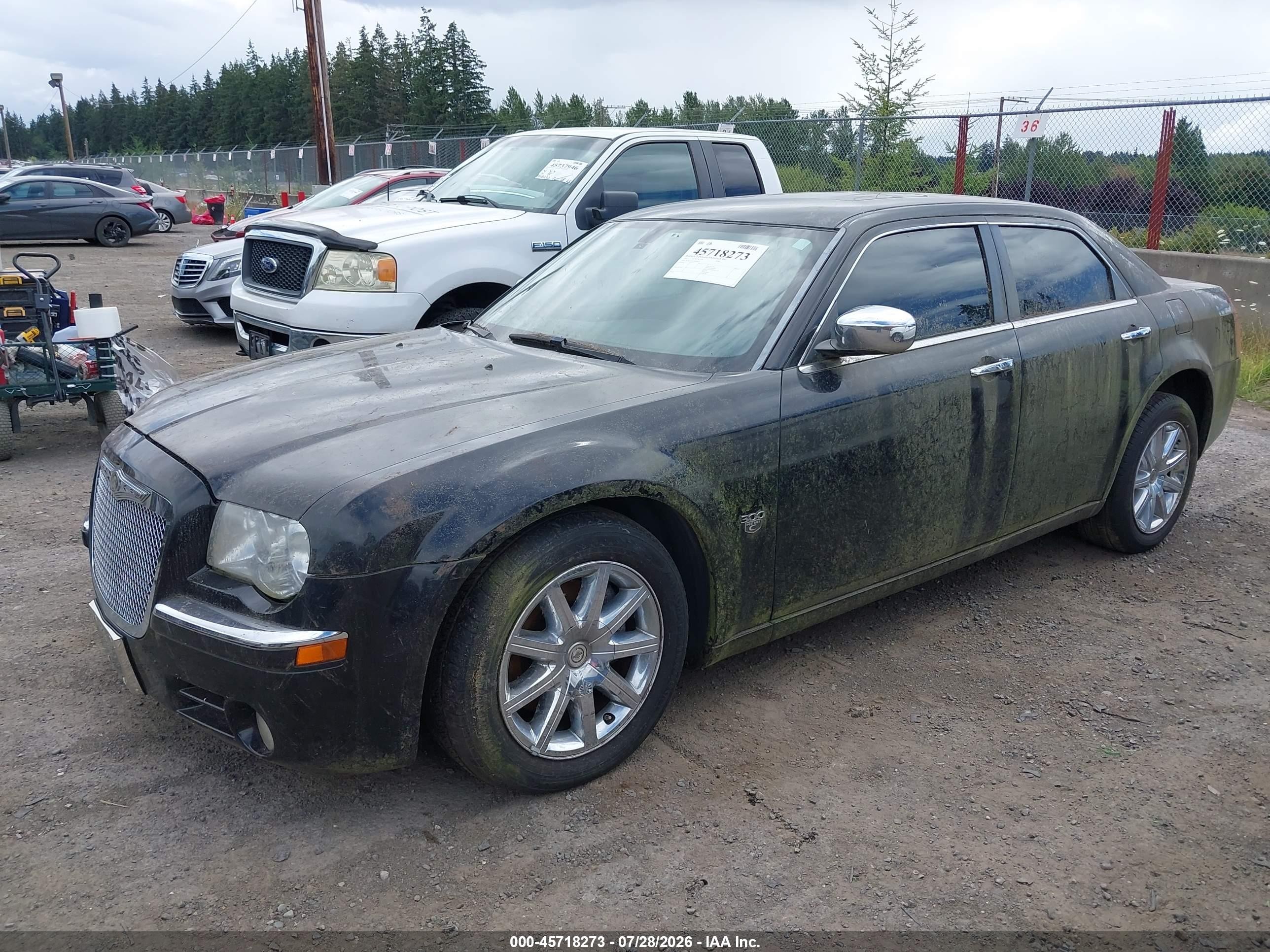 2007 Chrysler 300c   Черный vin: 2C3KA63H37H748536