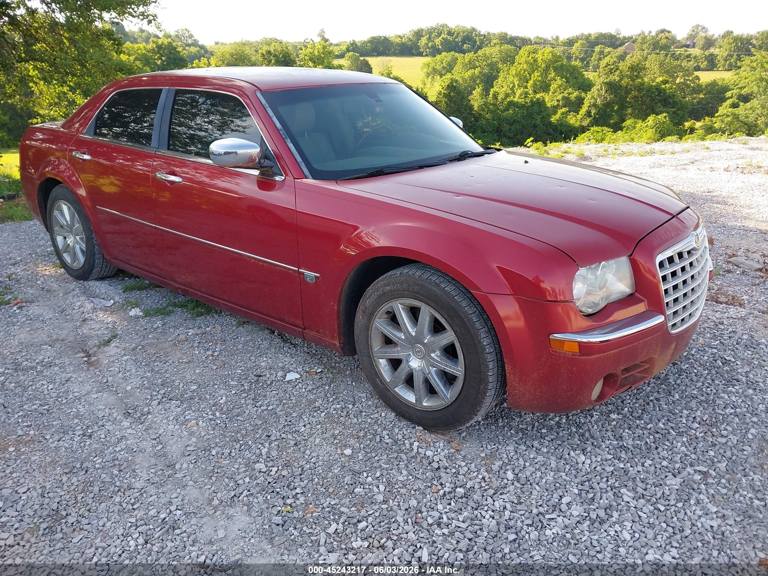 2007 Chrysler 300c Red vin: 2C3KA63H67H684315