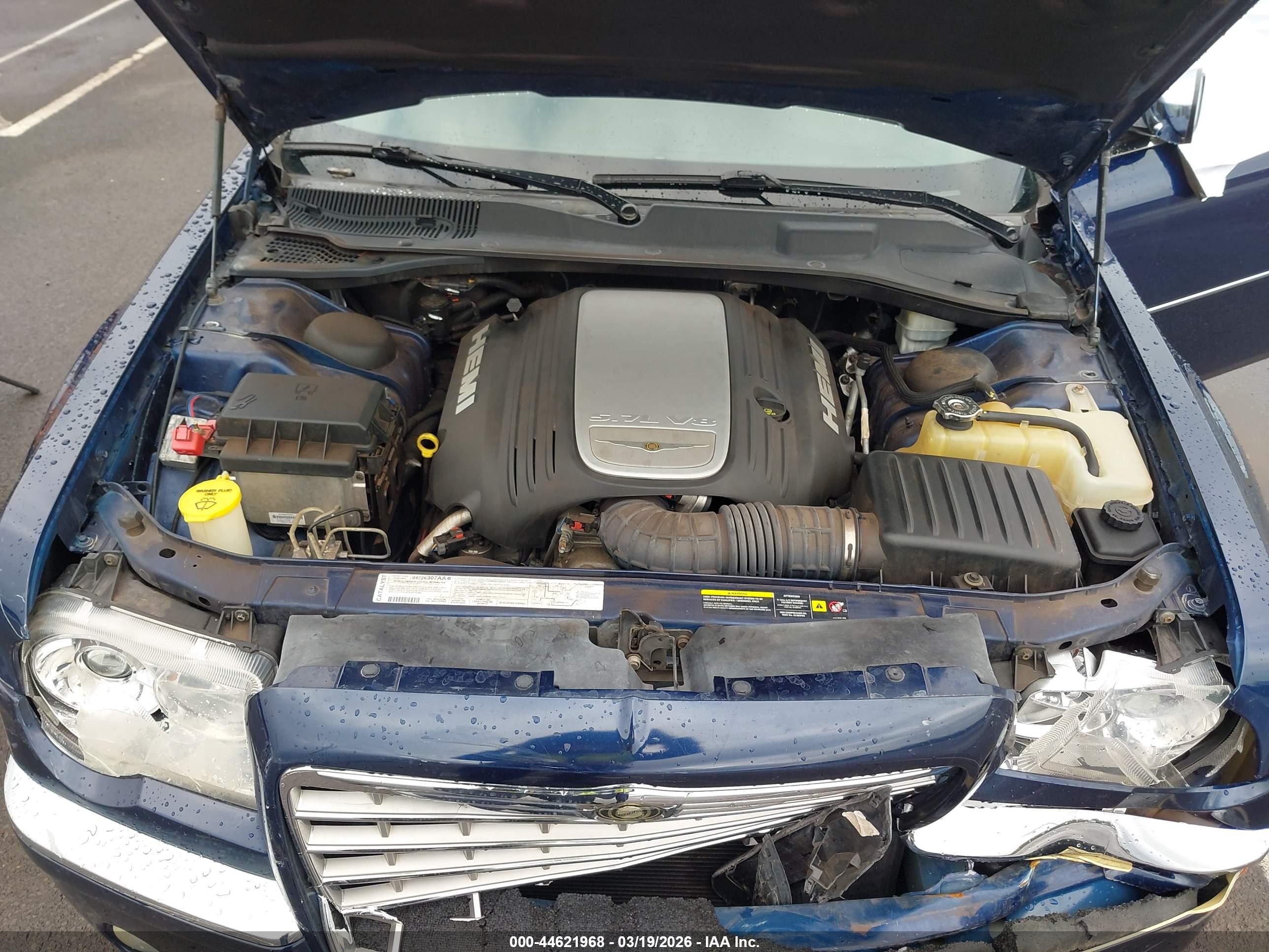 2006 Chrysler 300c   Blue vin: 2C3KA63H76H339308