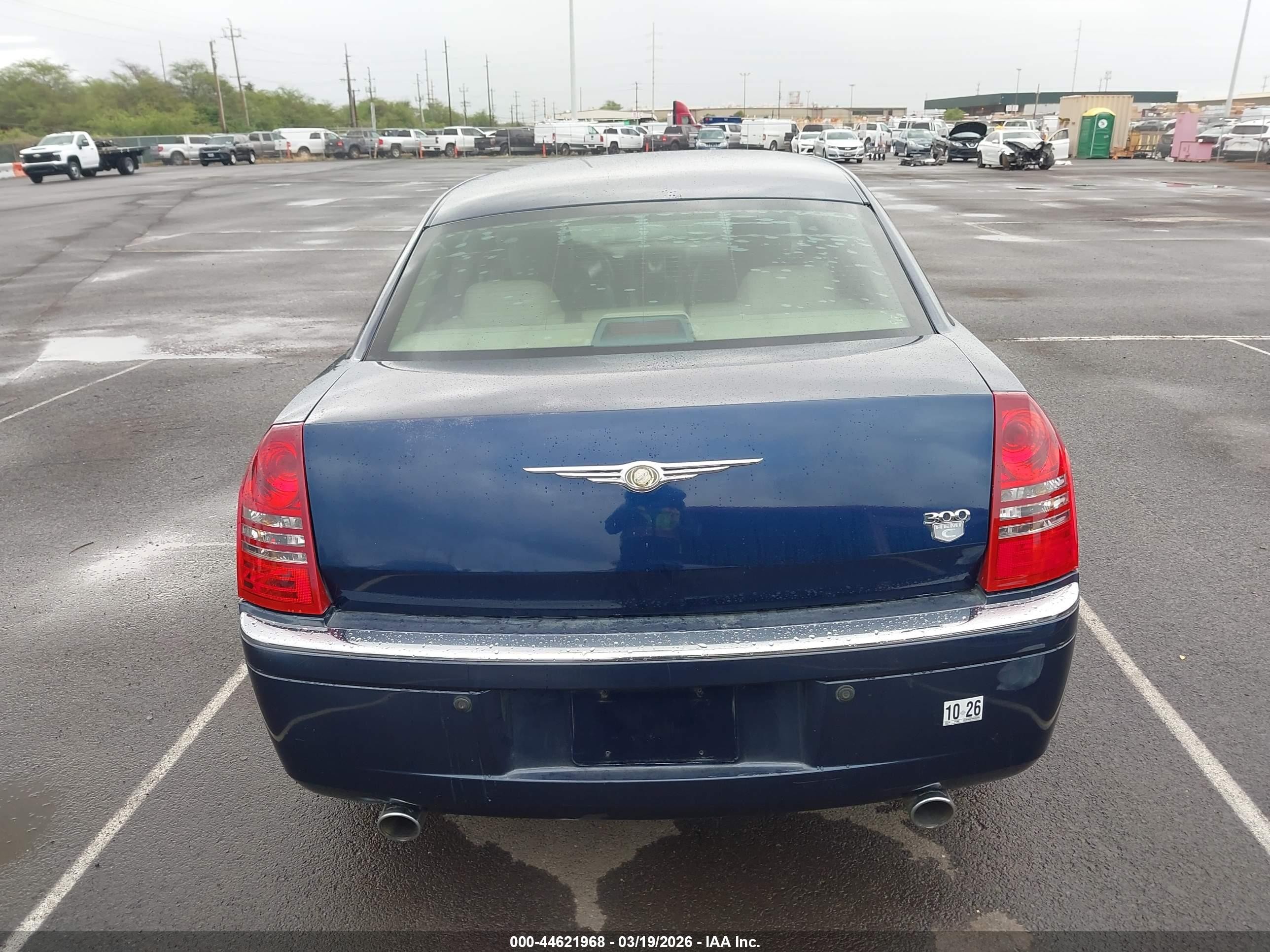 2006 Chrysler 300c   Blue vin: 2C3KA63H76H339308