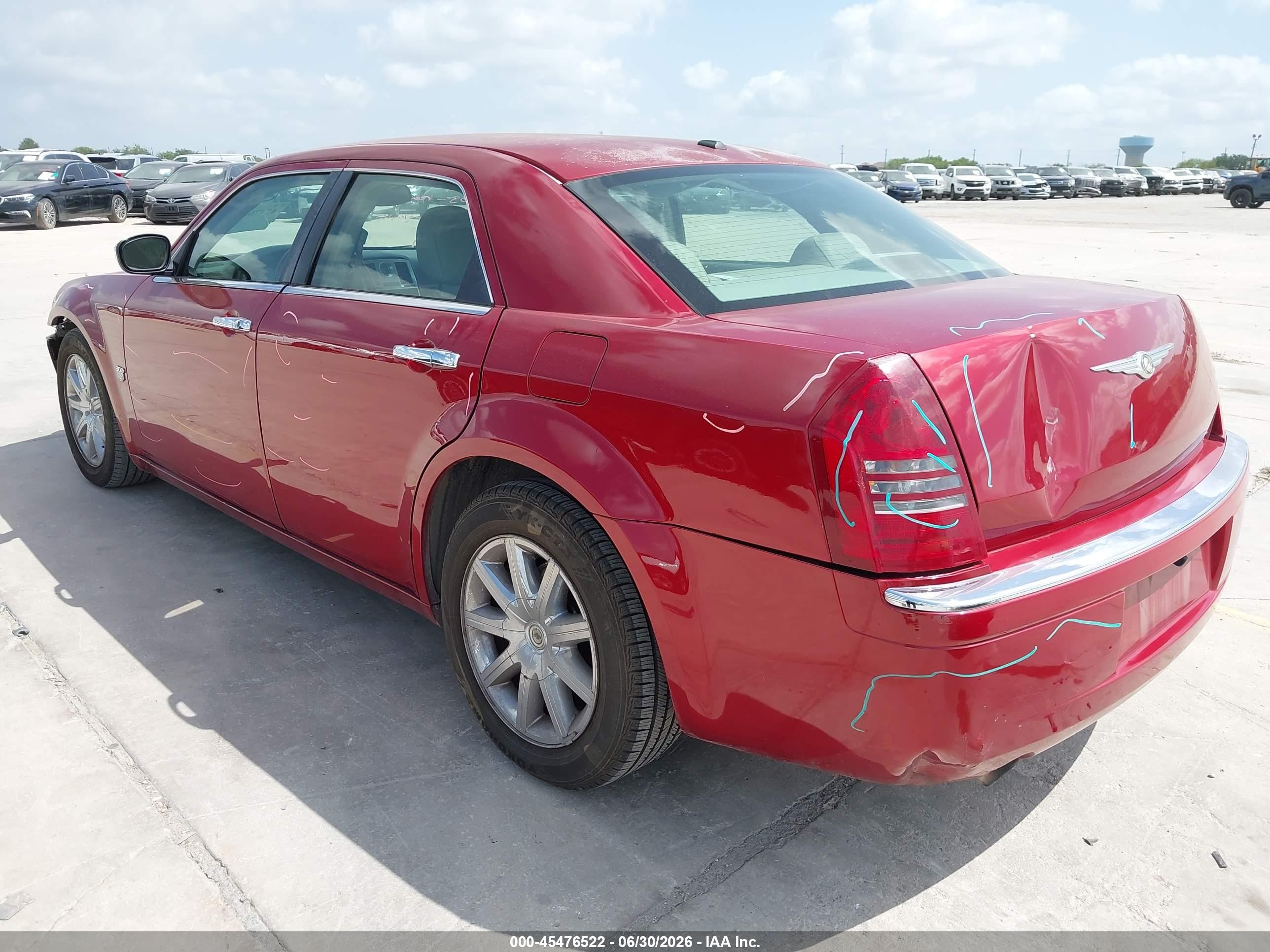 2007 Chrysler 300c   Red vin: 2C3KA63H77H758485