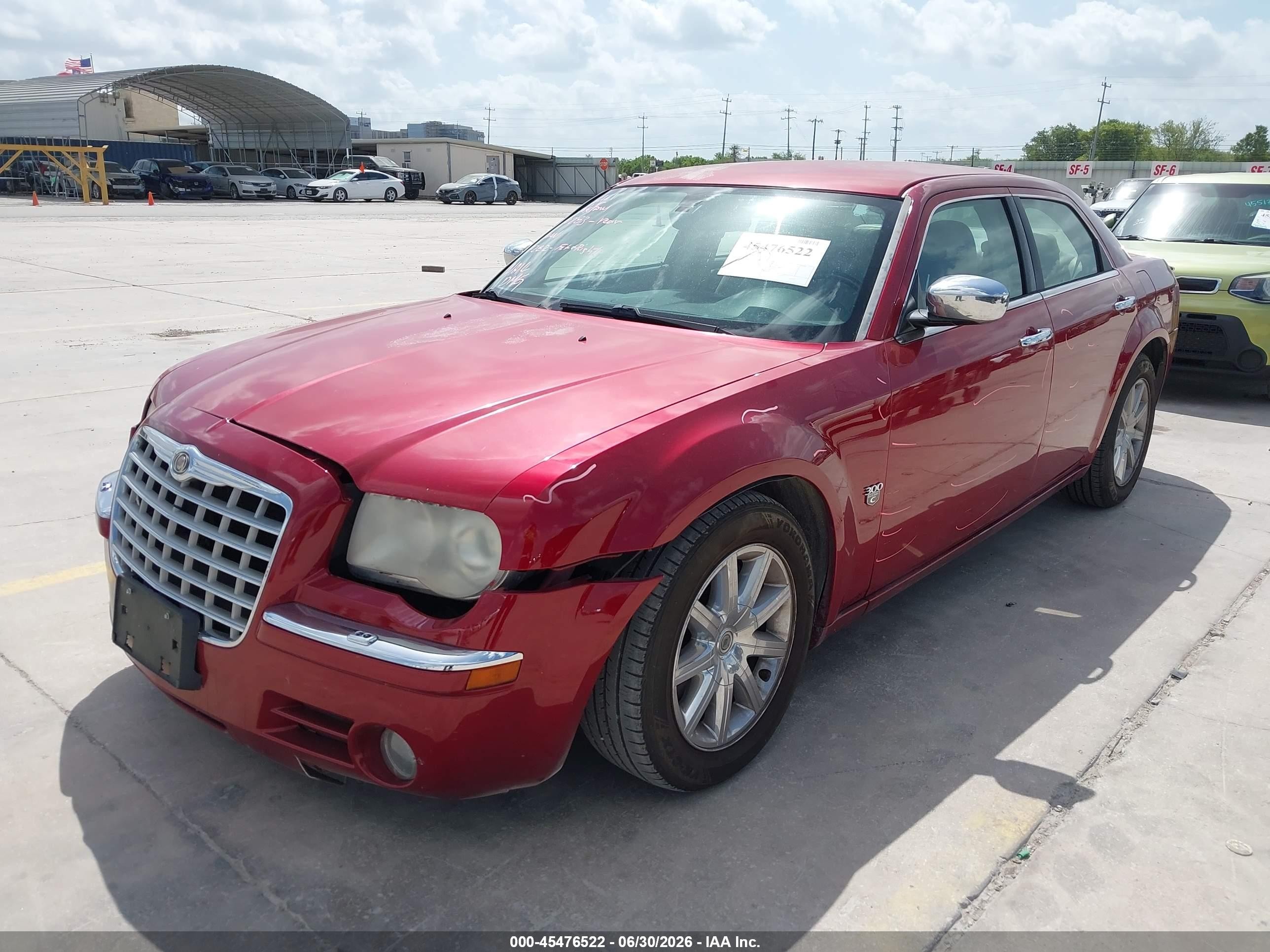 2007 Chrysler 300c   Red vin: 2C3KA63H77H758485
