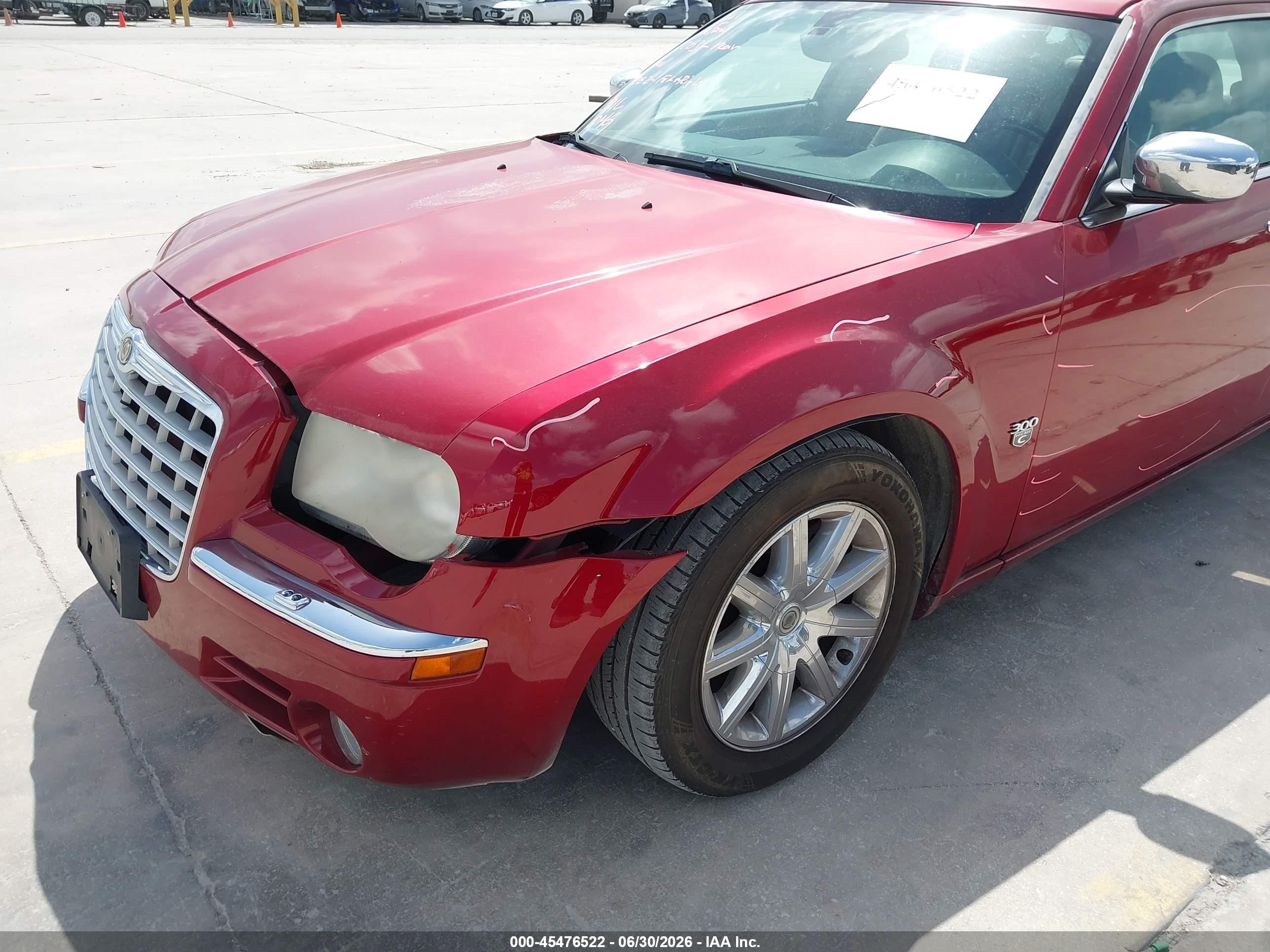 2007 Chrysler 300c   Red vin: 2C3KA63H77H758485