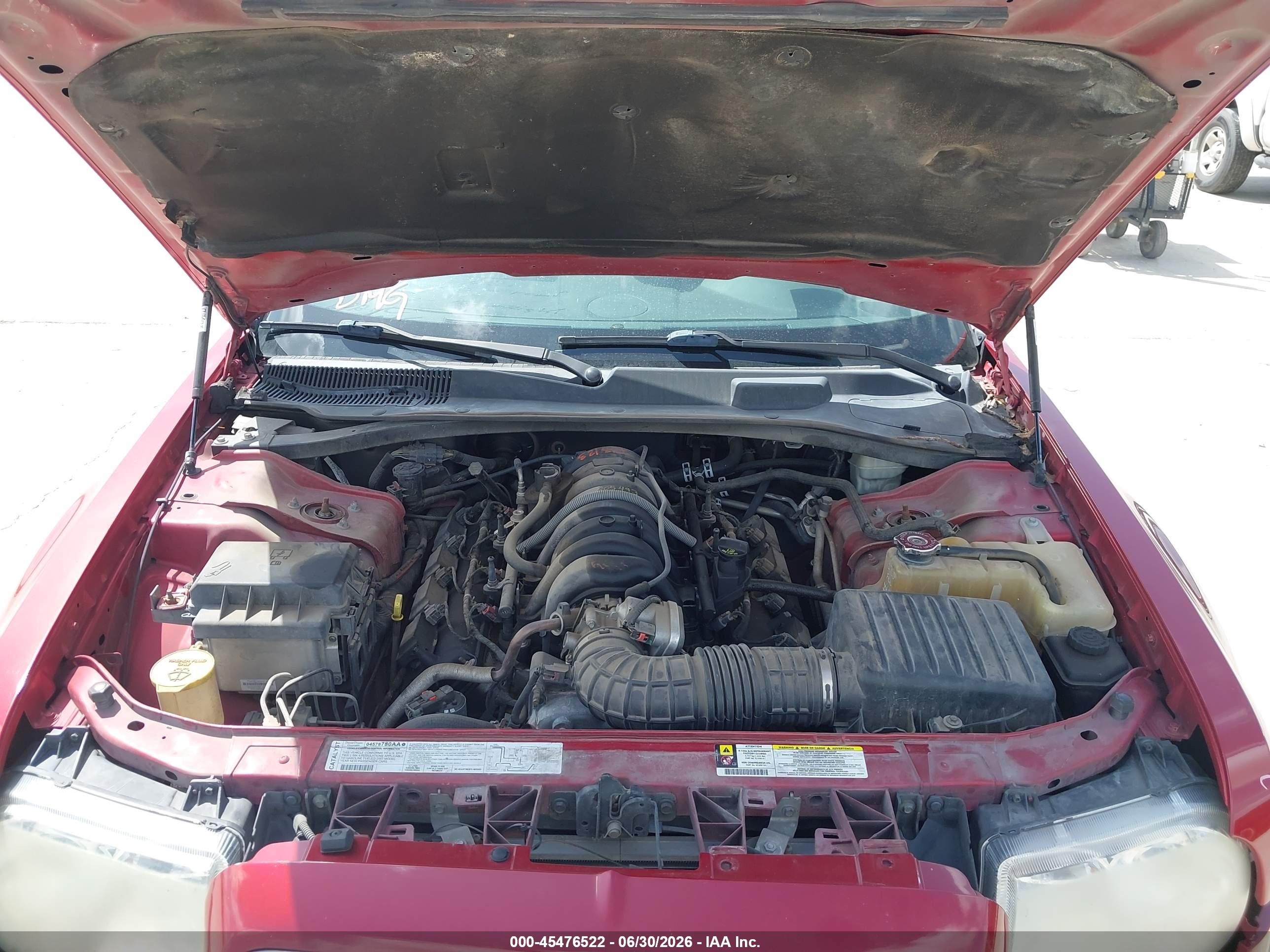 2007 Chrysler 300c   Red vin: 2C3KA63H77H758485