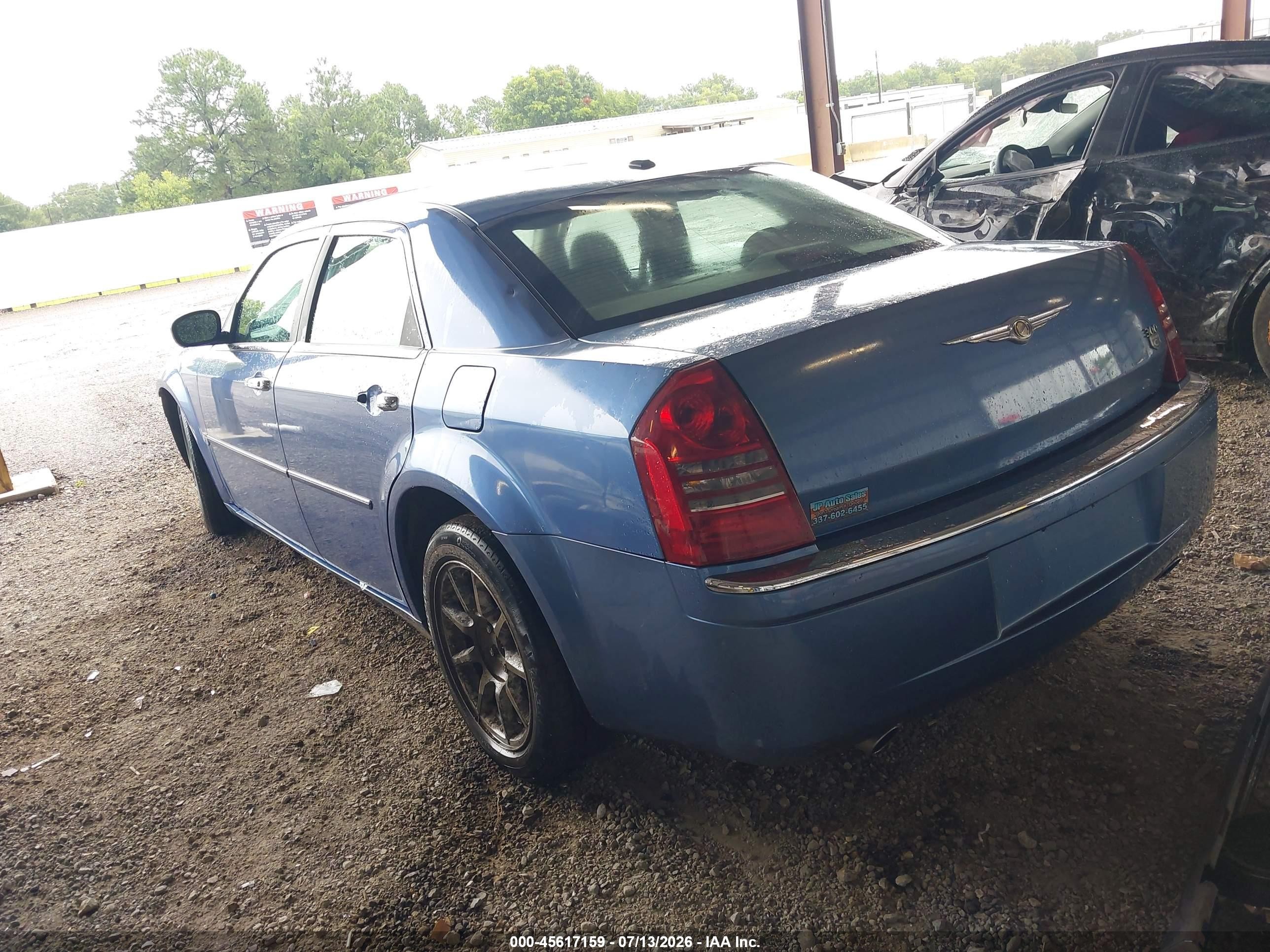 2007 Chrysler 300c Blue vin: 2C3KA63H77H876956