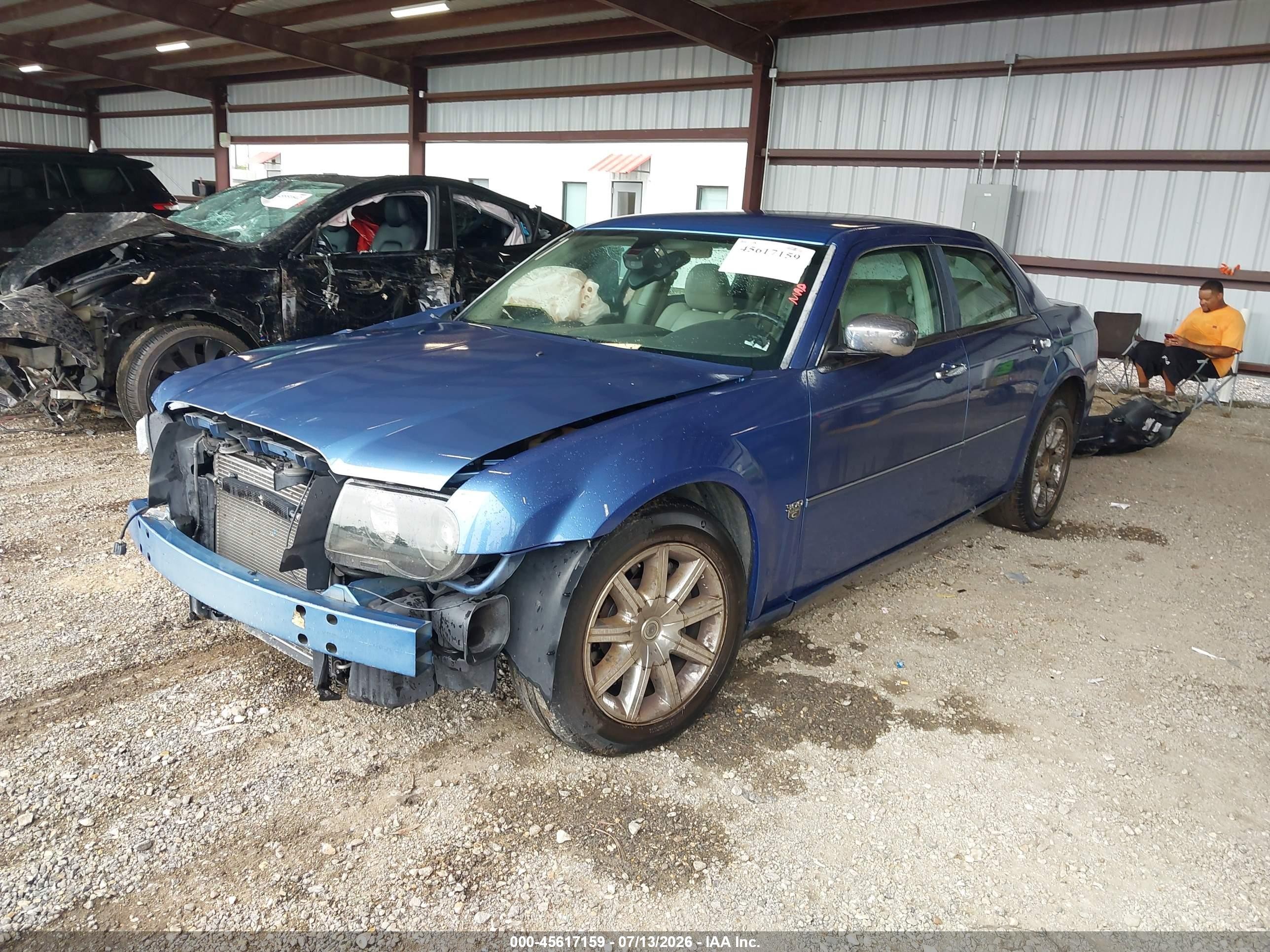 2007 Chrysler 300c Blue vin: 2C3KA63H77H876956