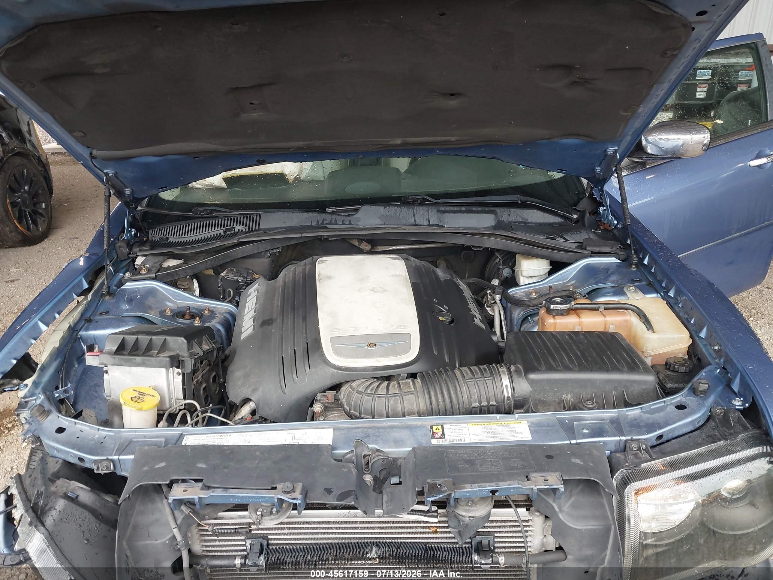 2007 Chrysler 300c Blue vin: 2C3KA63H77H876956